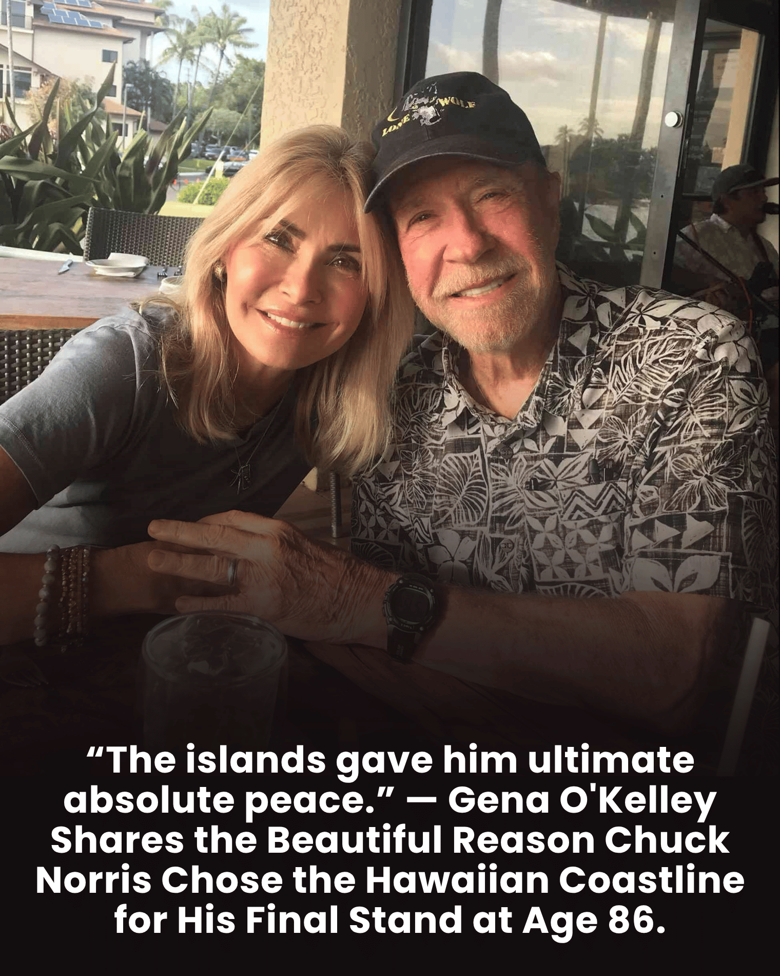 “The islands gave him ultimate absolute peace.” — Gena O’Kelley Shares the Beautiful Reason Chuck Norris Chose the Hawaiian Coastline for His Final Stand at Age 86.
