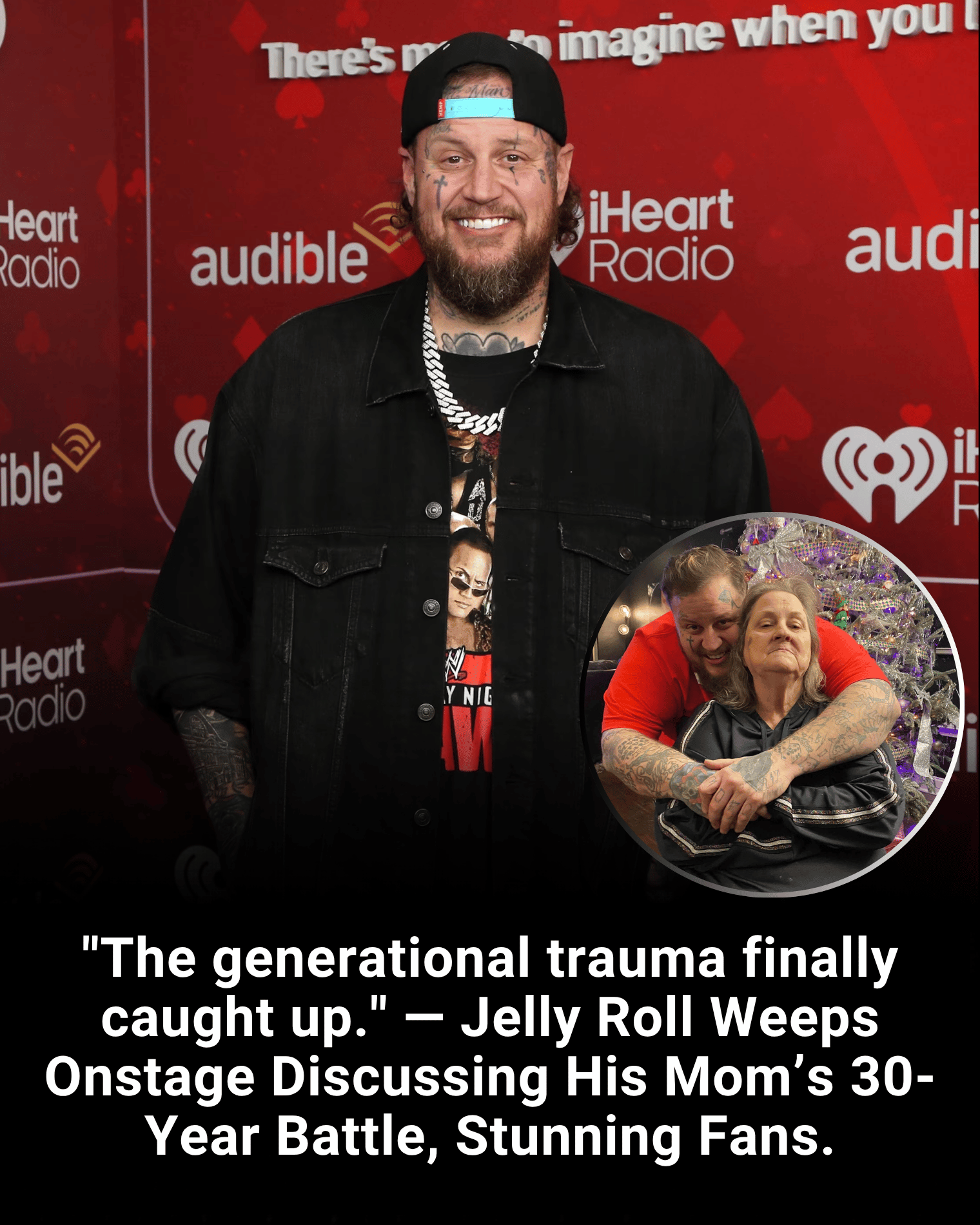 “The generational trauma finally caught up.” — Jelly Roll Weeps Onstage Discussing His Mom’s 30-Year Battle, Stunning Fans.