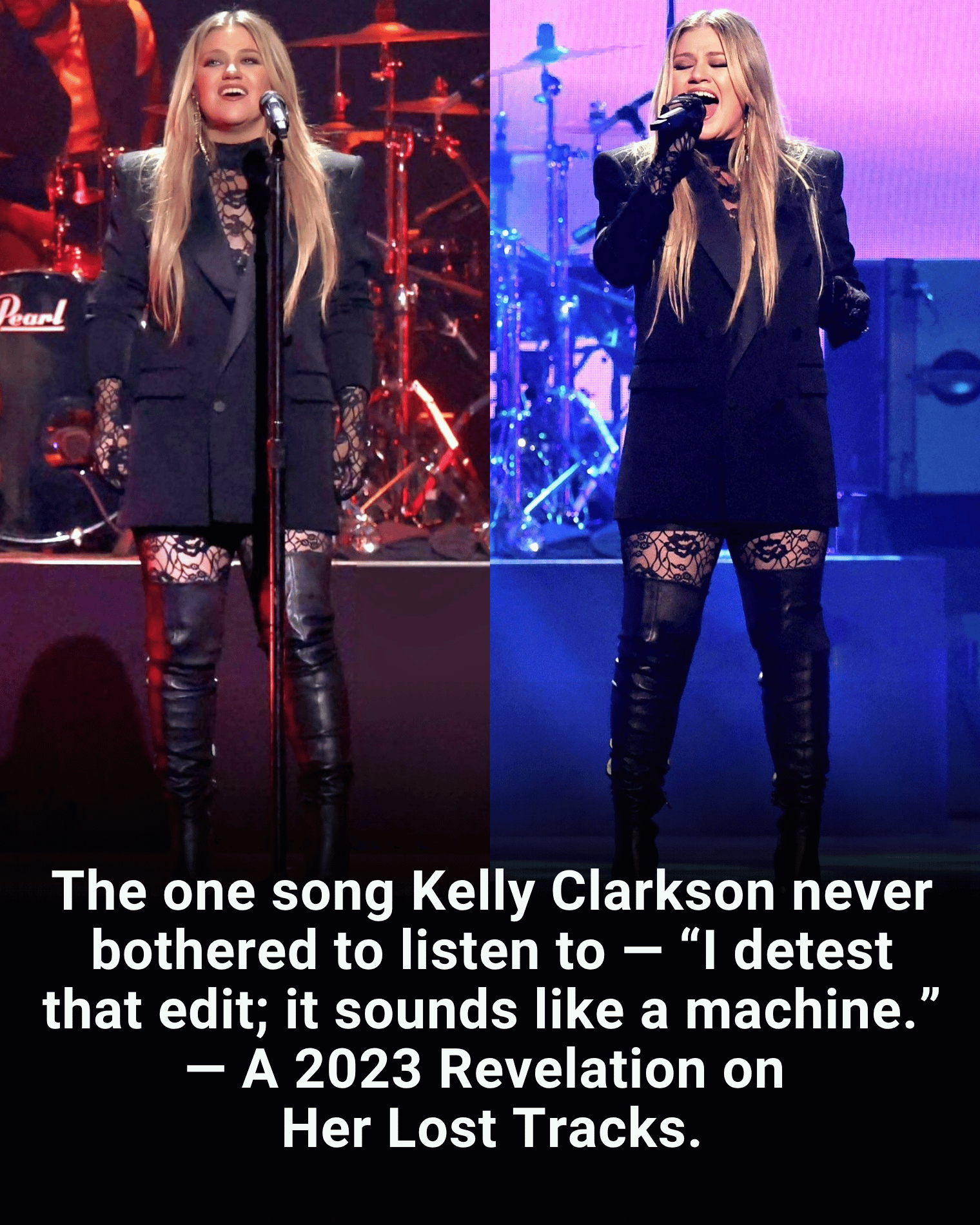 The one song Kelly Clarkson never bothered to listen to — “I detest that edit; it sounds like a machine.” — A 2023 Revelation on Her Lost Tracks.