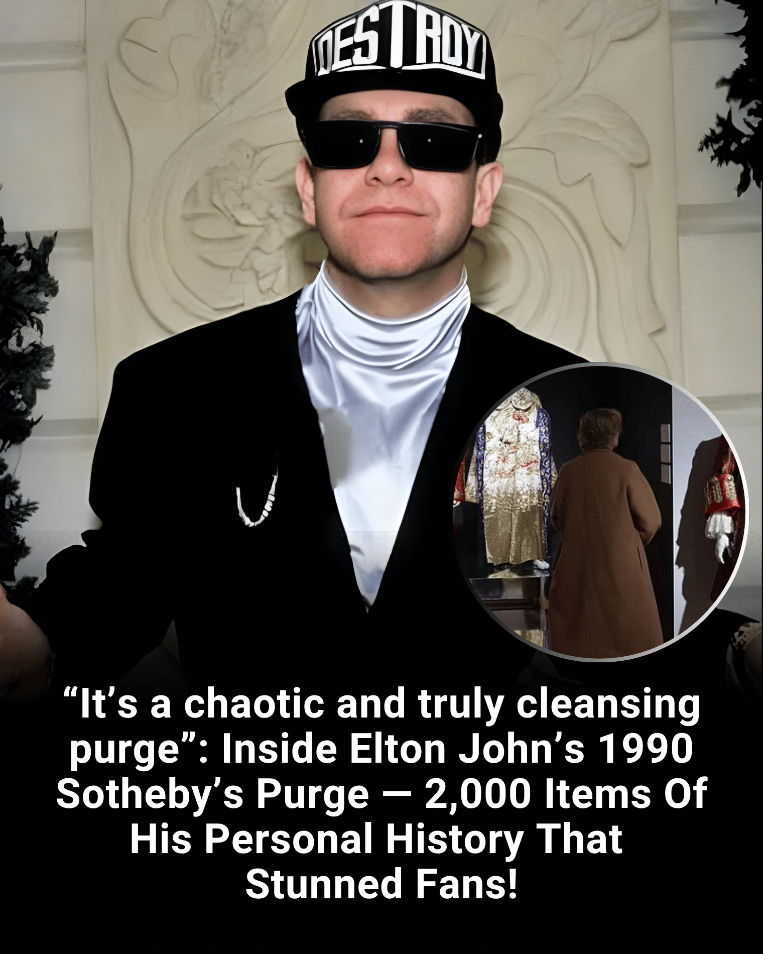 “It’s a chaotic and truly cleansing purge”: Inside Elton John’s 1990 Sotheby’s Purge — 2,000 Items Of His Personal History That Stunned Fans!