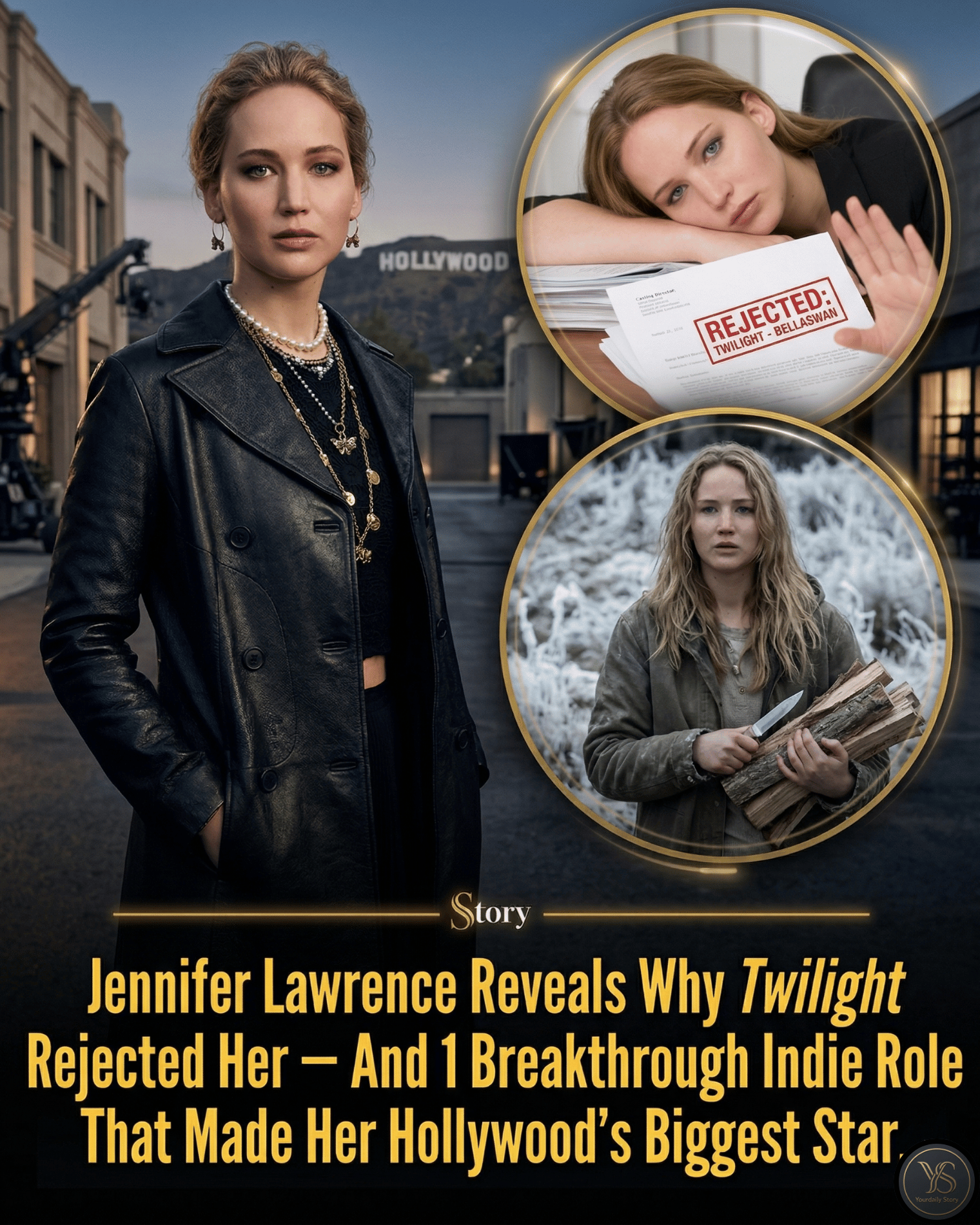 Jennifer Lawrence Reveals Why Twilight Rejected Her — And 1 Breakthrough Indie Role That Made Her Hollywood’s Biggest Star.