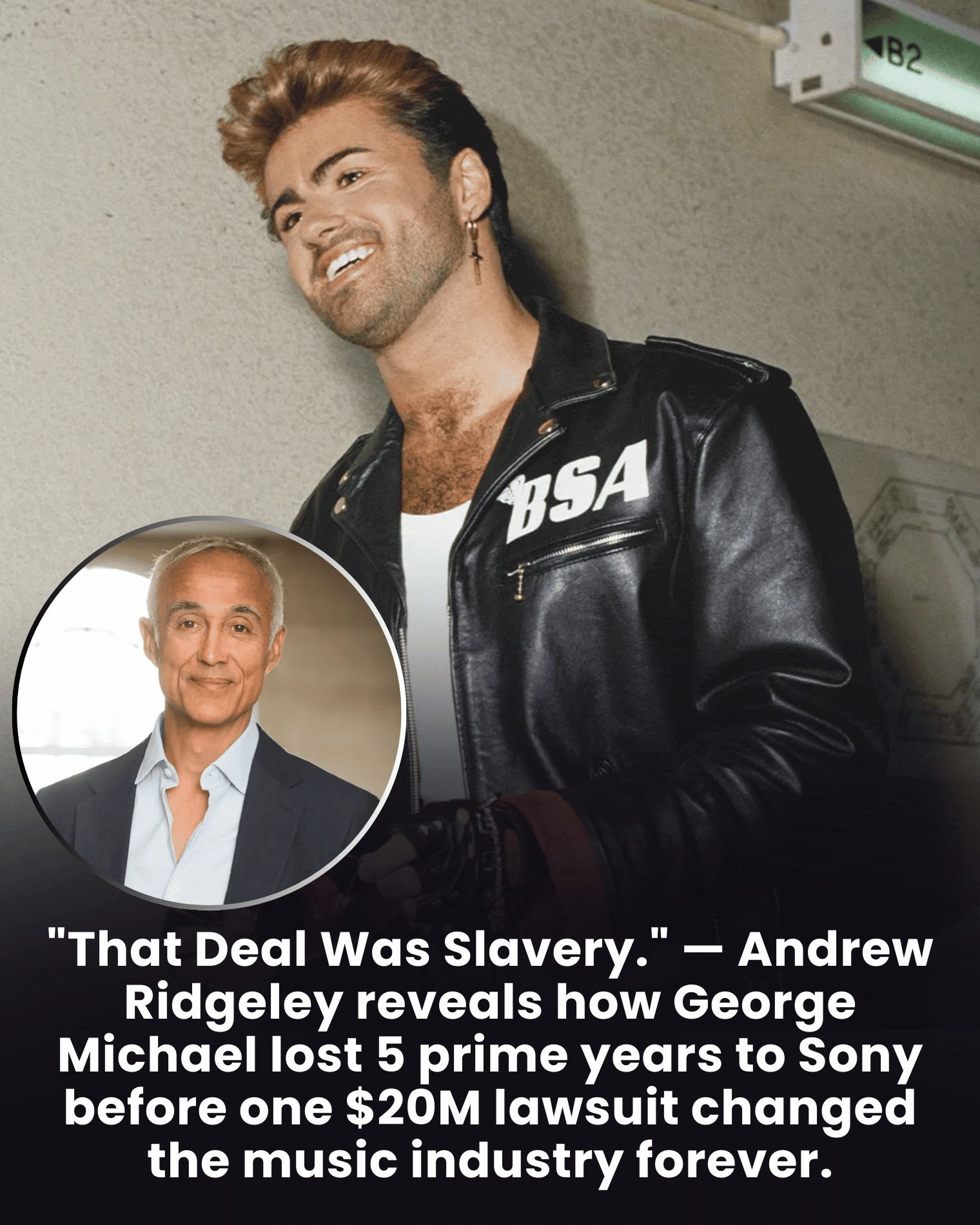 “That Deal Was Slavery.” — Andrew Ridgeley reveals how George Michael lost 5 prime years to Sony before one $20M lawsuit changed the music industry forever.