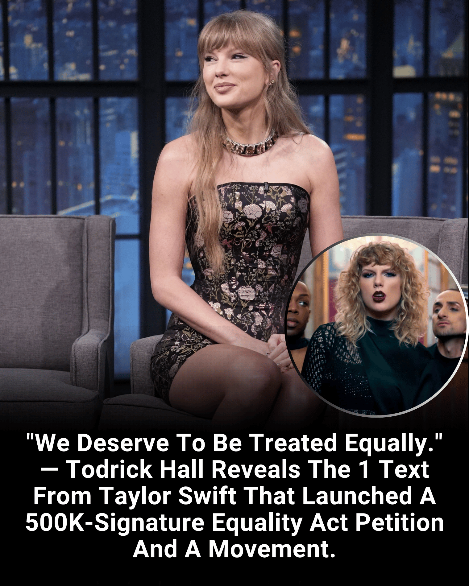 “We Deserve To Be Treated Equally.” — Todrick Hall Reveals The 1 Text From Taylor Swift That Launched A 500K-Signature Equality Act Petition And A Movement.