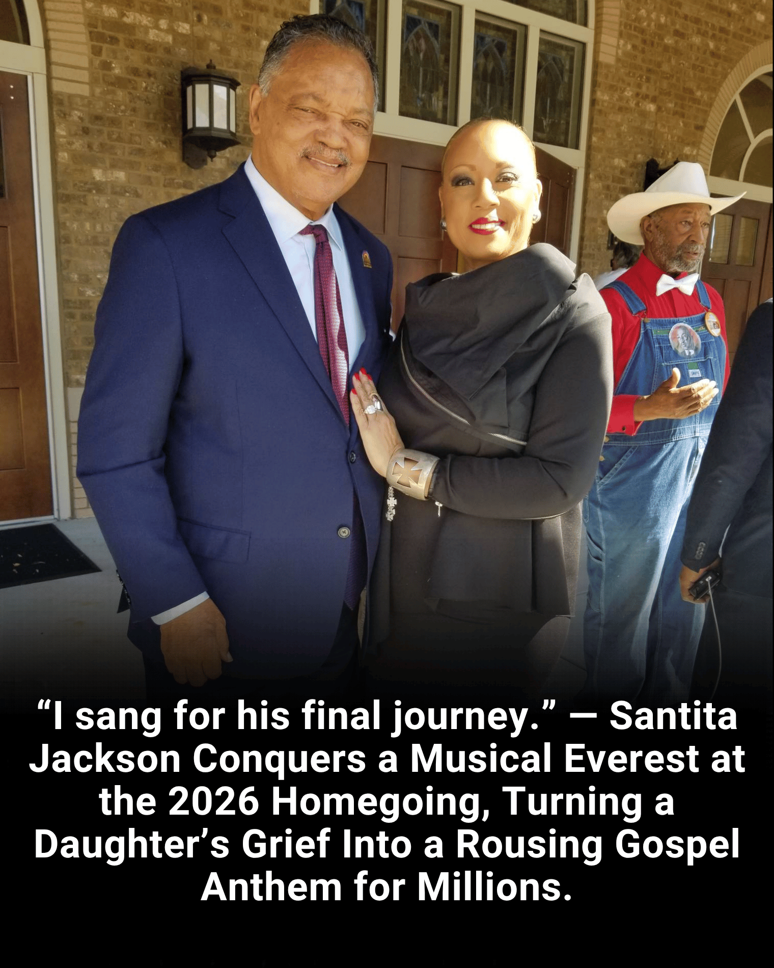 “I sang for his final journey.” — Santita Jackson Conquers a Musical Everest at the 2026 Homegoing, Turning a Daughter’s Grief Into a Rousing Gospel Anthem for Millions.
