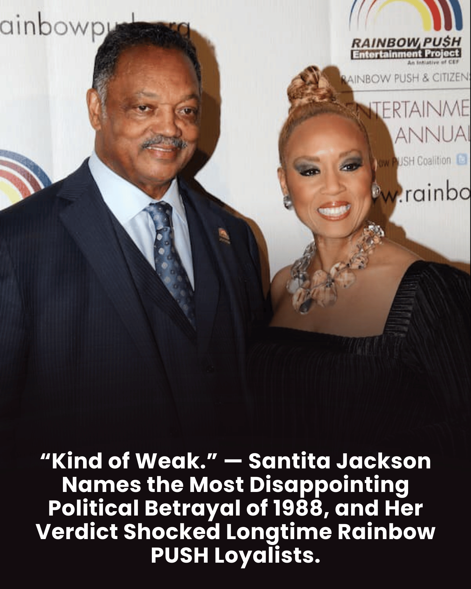 “Kind of Weak.” — Santita Jackson Names the Most Disappointing Political Betrayal of 1988, and Her Verdict Shocked Longtime Rainbow PUSH Loyalists.