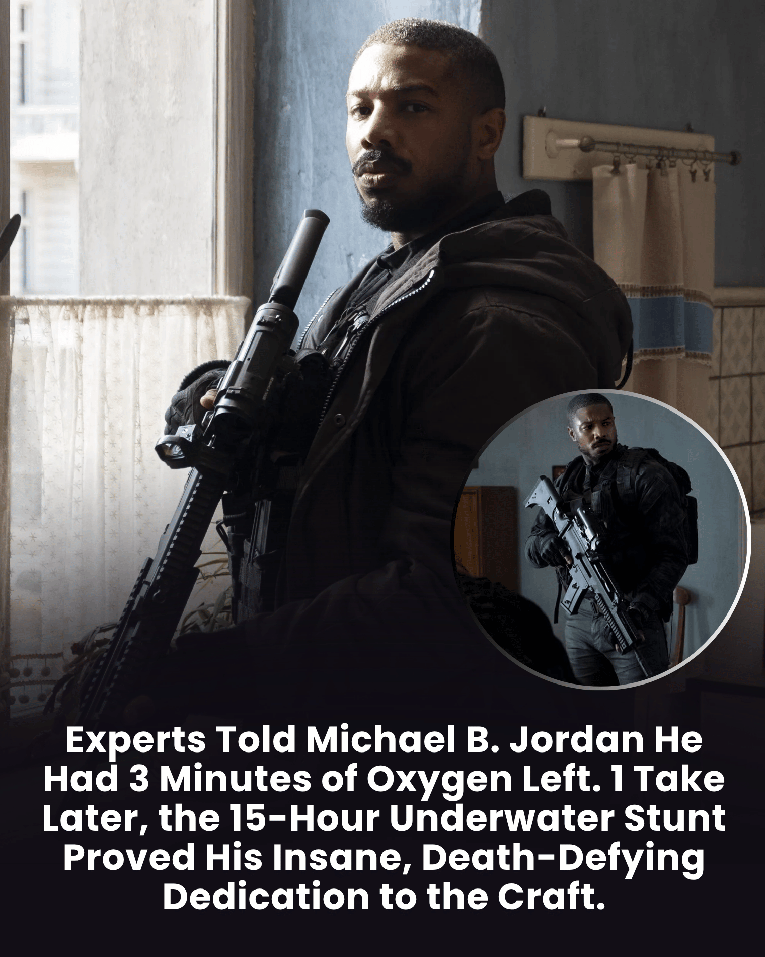 Experts Told Michael B. Jordan He Had 3 Minutes of Oxygen Left. 1 Take Later, the 15-Hour Underwater Stunt Proved His Insane, Death-Defying Dedication to the Craft.
