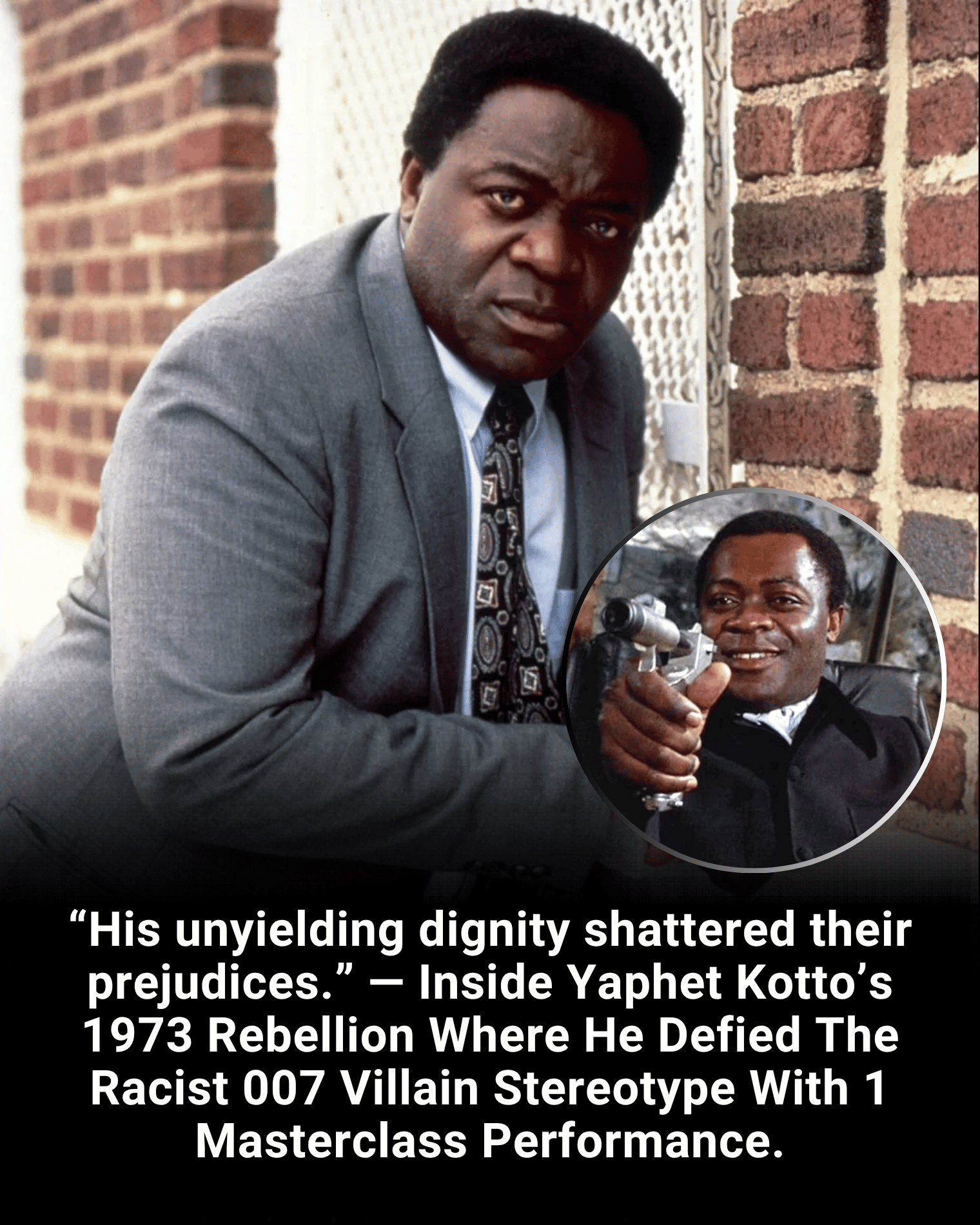 “His unyielding dignity shattered their prejudices.” — Inside Yaphet Kotto’s 1973 Rebellion Where He Defied The Racist 007 Villain Stereotype With 1 Masterclass Performance.