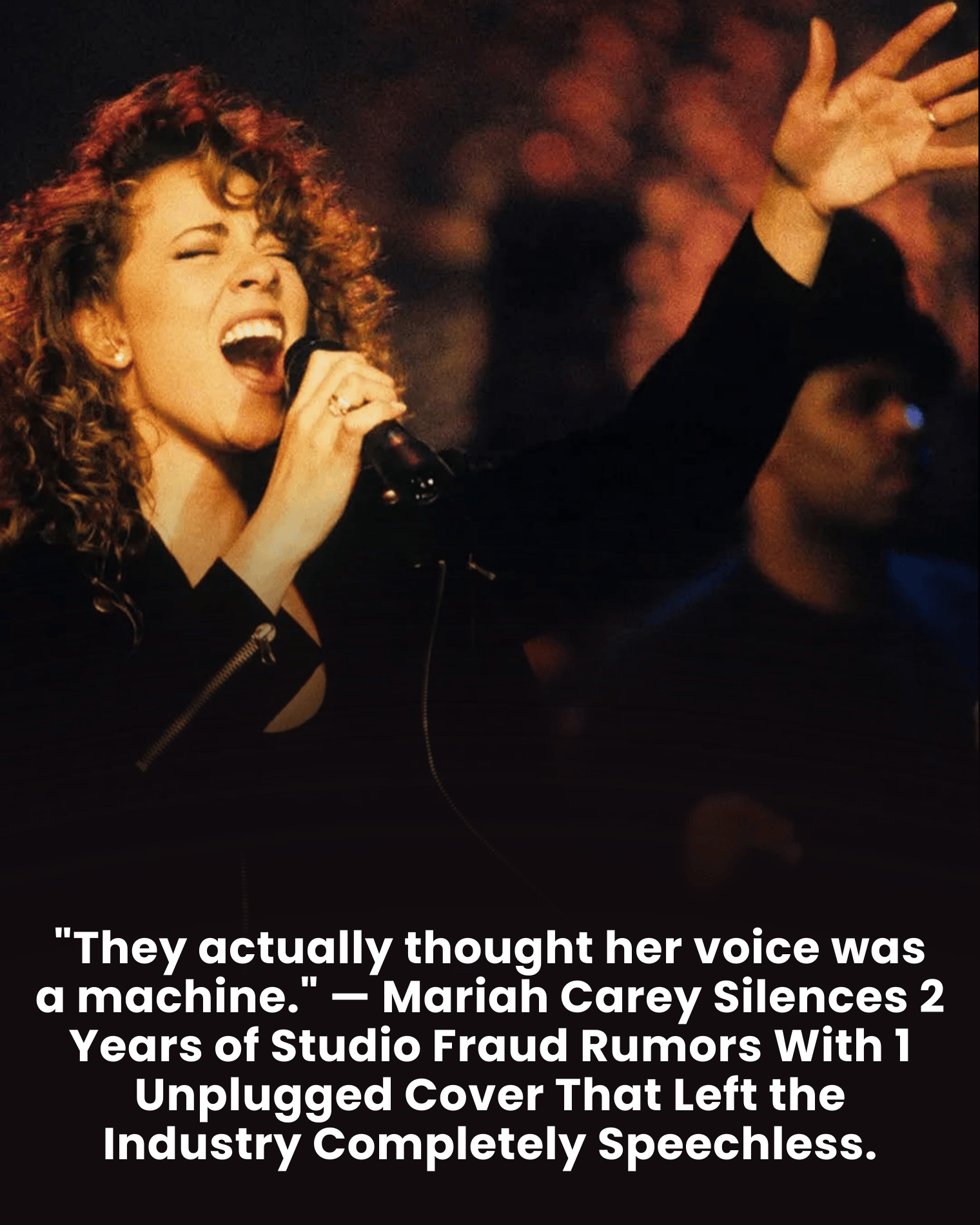 “They actually thought her voice was a machine.” — Mariah Carey Silences 2 Years of Studio Fraud Rumors With 1 Unplugged Cover That Left the Industry Completely Speechless.