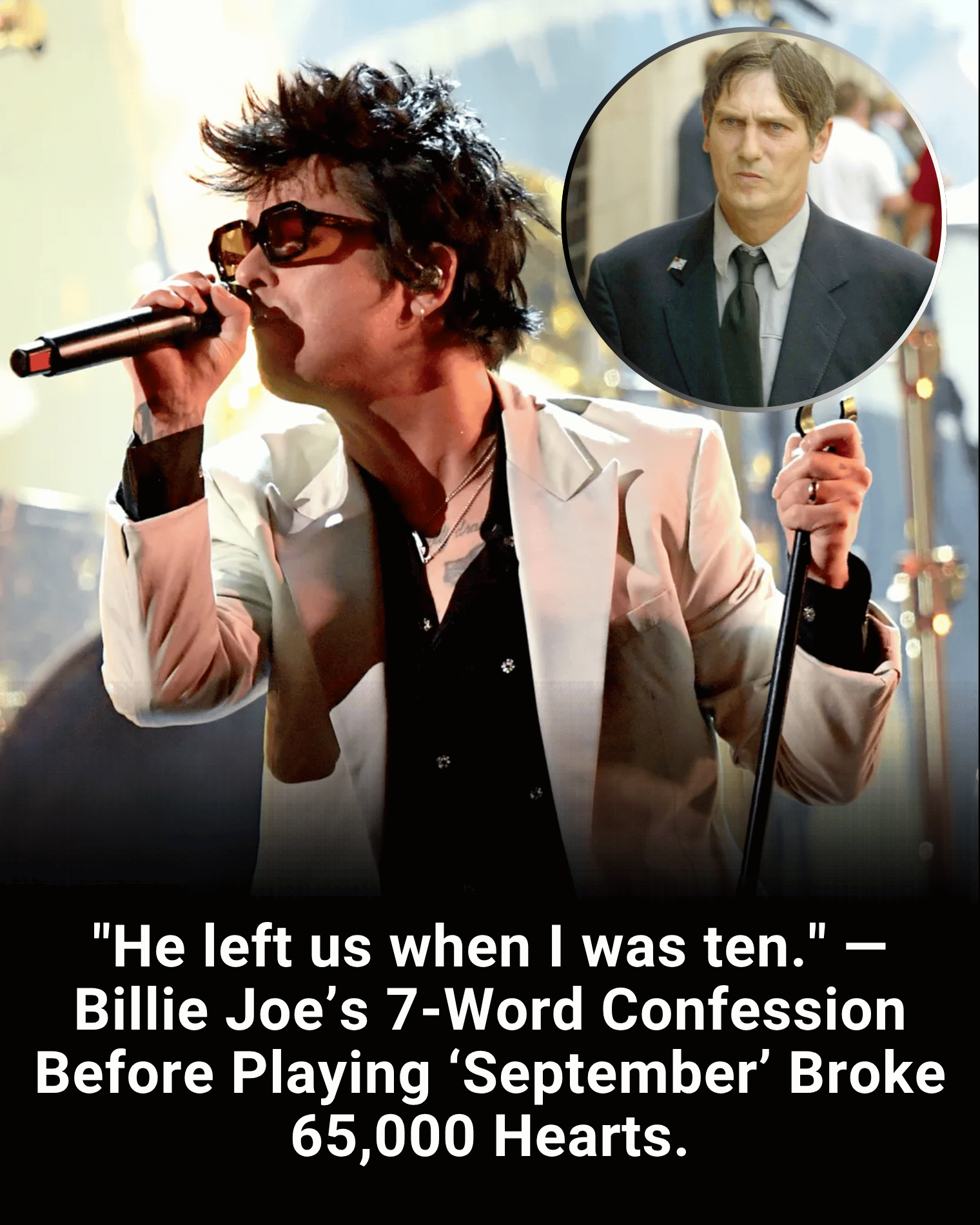 “He left us when I was ten.” — Billie Joe’s 7-Word Confession Before Playing ‘September’ Broke 65,000 Hearts.