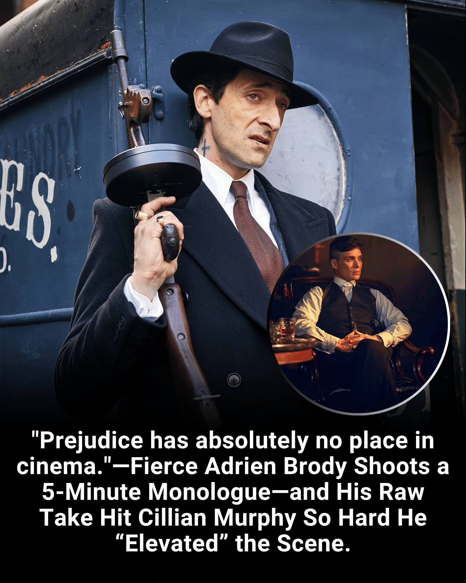 “Prejudice has absolutely no place in cinema.”—Fierce Adrien Brody Shoots a 5-Minute Monologue—and His Raw Take Hit Cillian Murphy So Hard He “Elevated” the Scene.