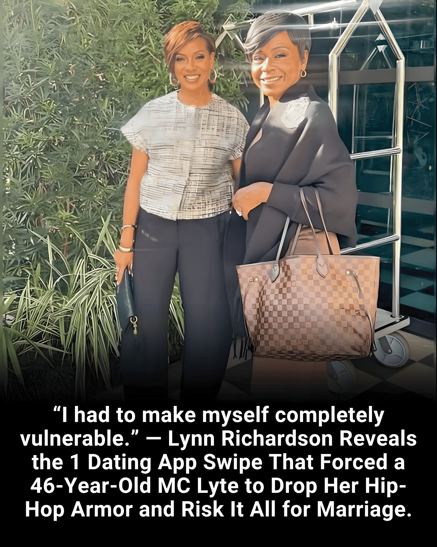 “I had to make myself completely vulnerable.” — Lynn Richardson Reveals the 1 Dating App Swipe That Forced a 46-Year-Old MC Lyte to Drop Her Hip-Hop Armor and Risk It All for Marriage.