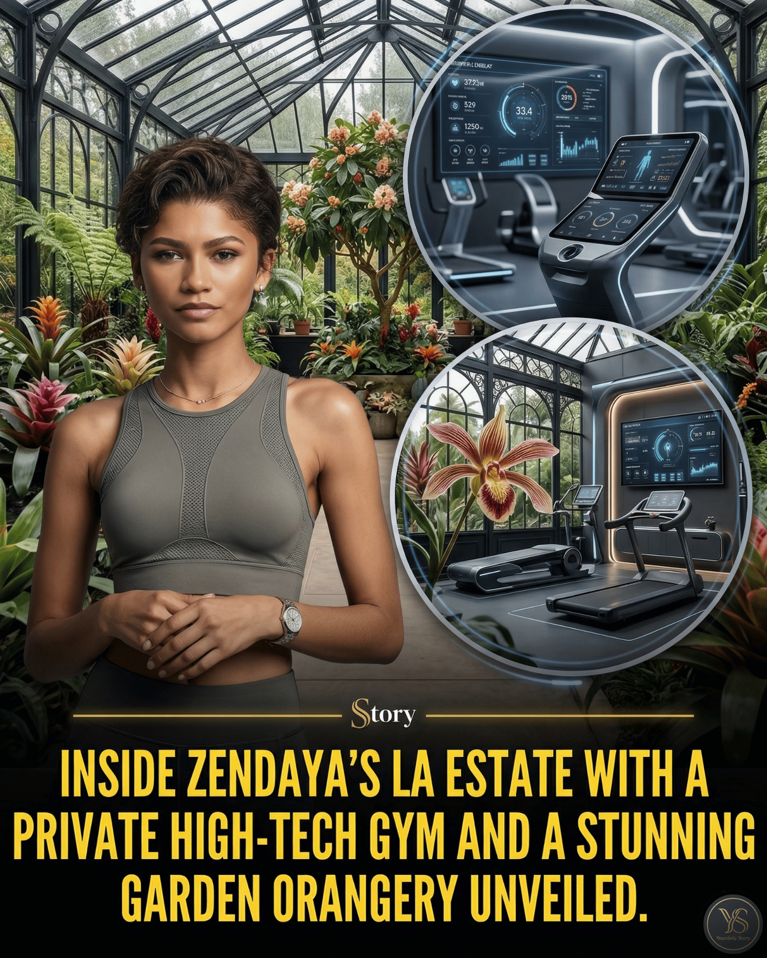 Inside Zendaya’s LA estate with a private high-tech gym and a stunning garden orangery unveiled.
