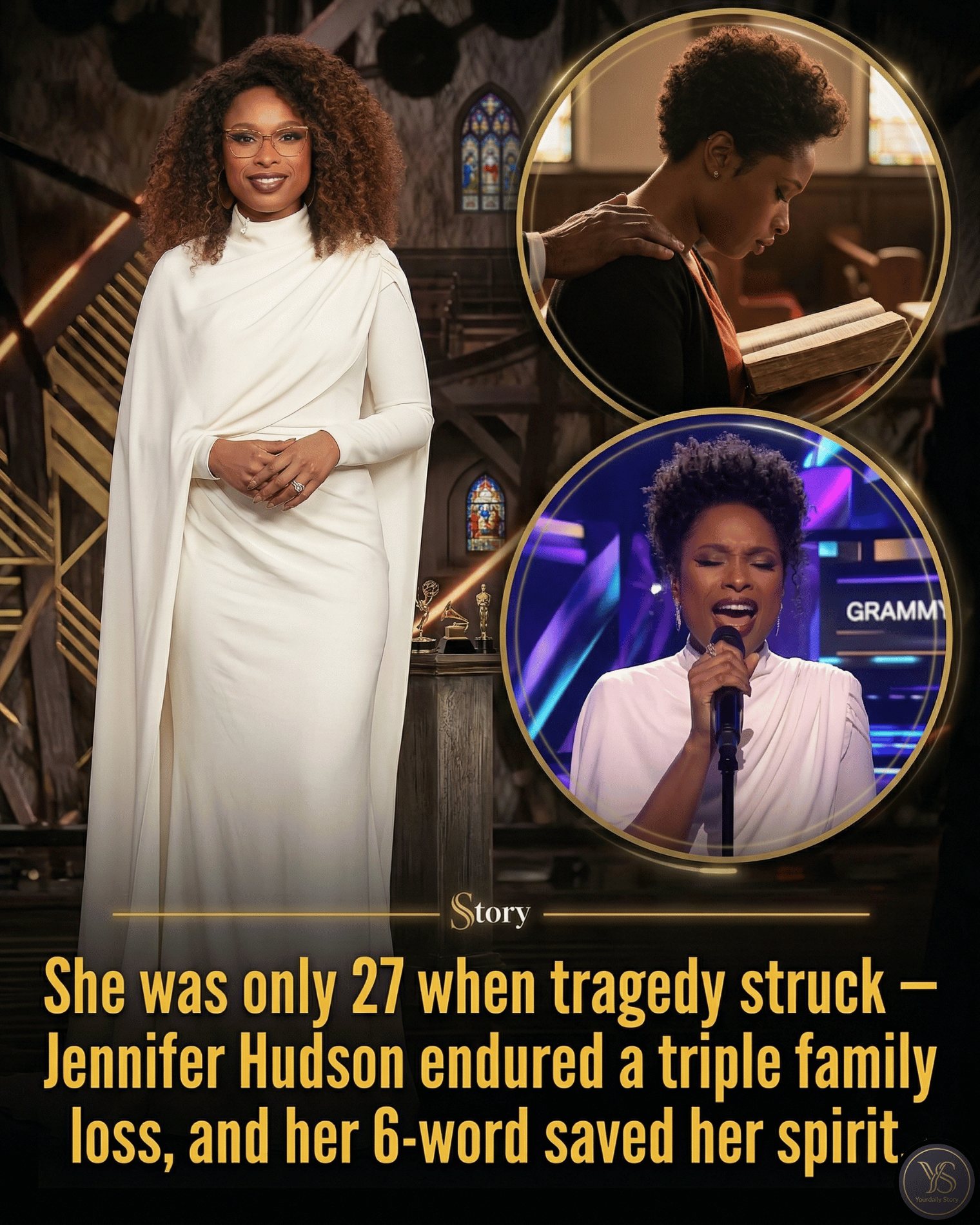 She was only 27 when tragedy struck — Jennifer Hudson endured a triple family loss, and her 6-word saved her spirit.