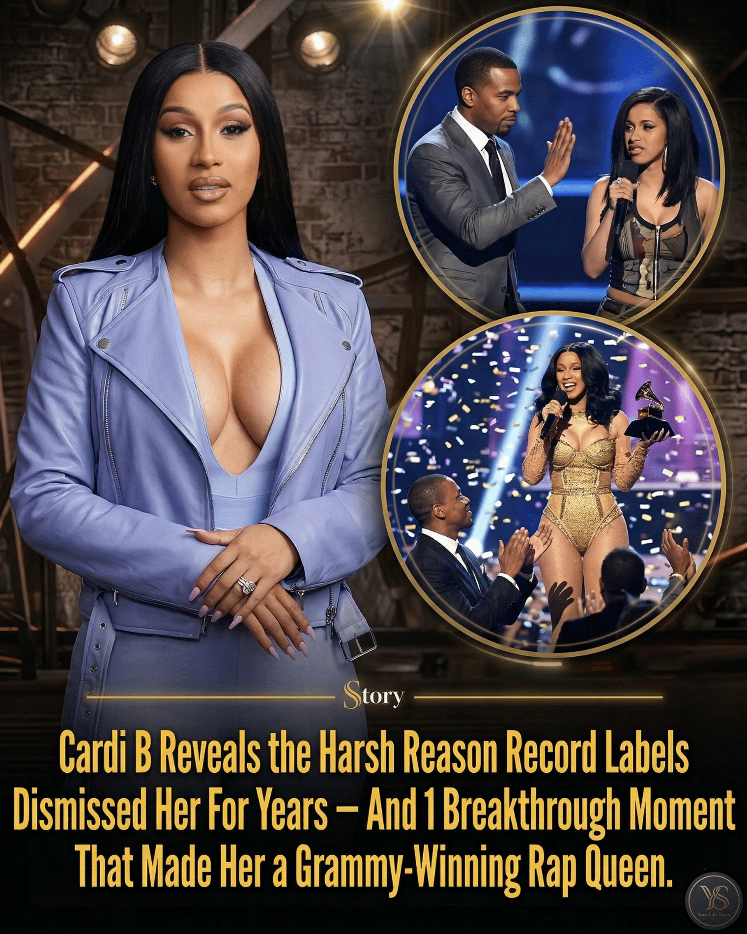 Cardi B Reveals the Harsh Reason Record Labels Dismissed Her For Years — And 1 Breakthrough Moment That Made Her a Grammy-Winning Rap Queen.