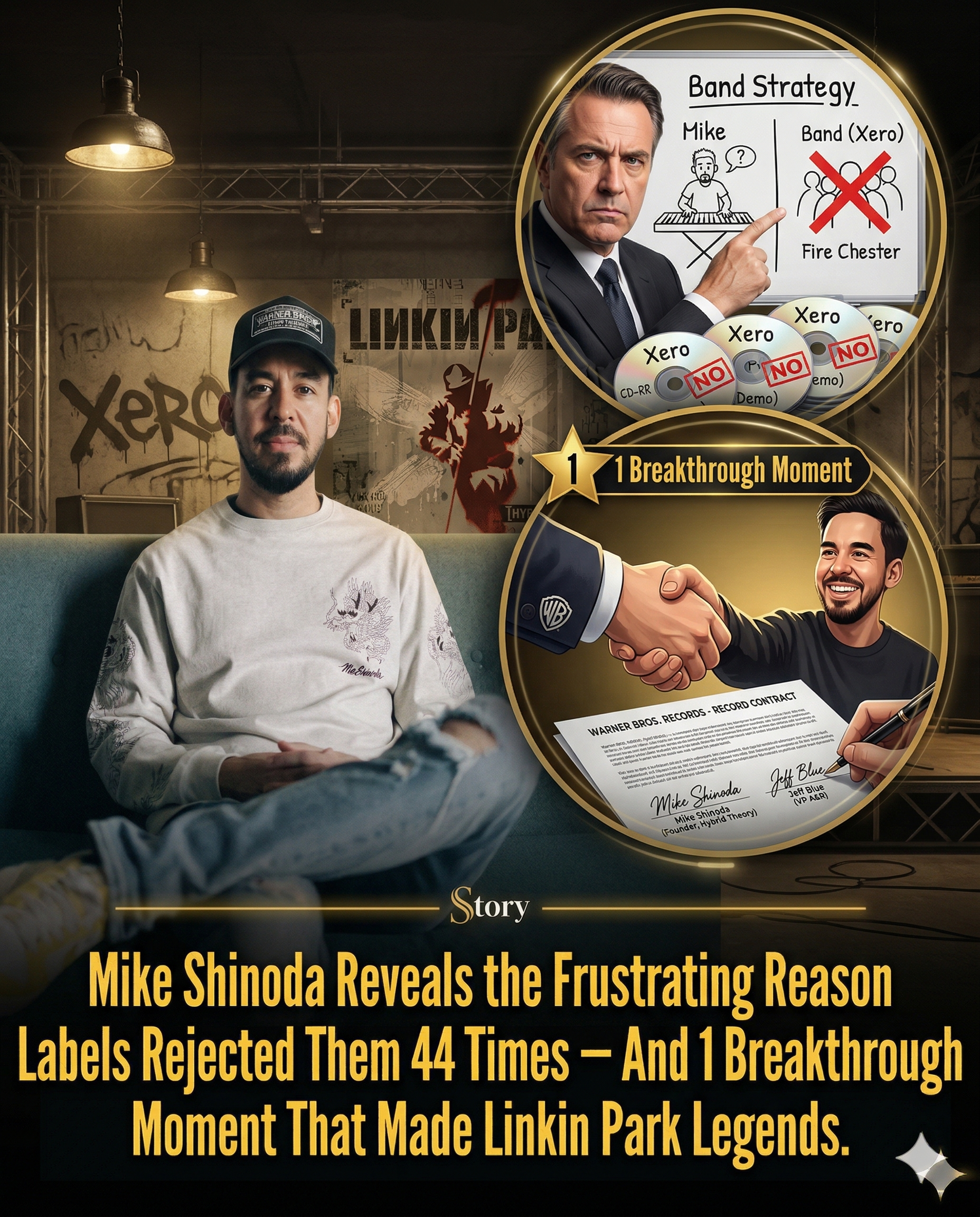 Mike Shinoda Reveals the Frustrating Reason Labels Rejected Them 44 Times — And 1 Breakthrough Moment That Made Linkin Park Legends.