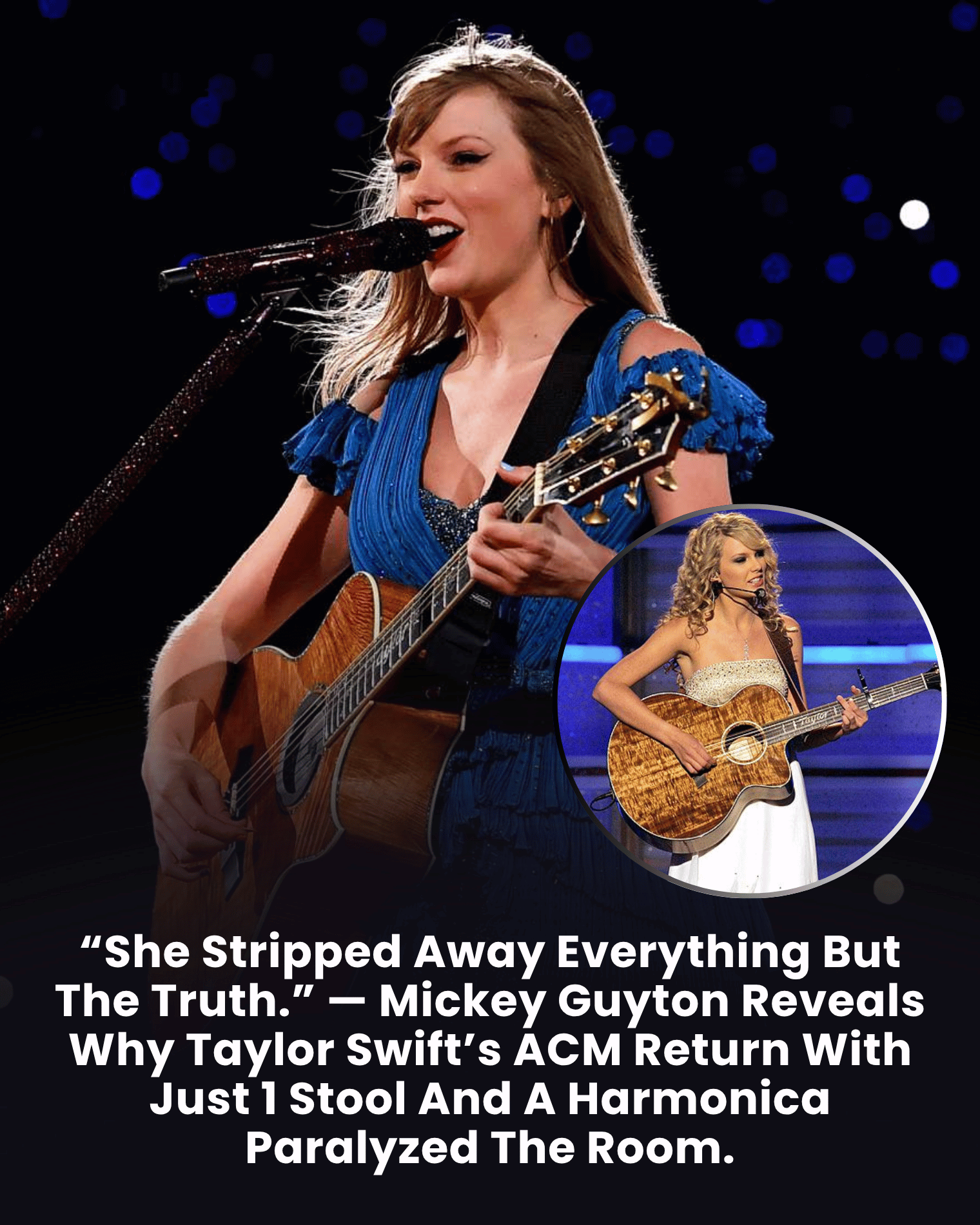 “She Stripped Away Everything But The Truth.” — Mickey Guyton Reveals Why Taylor Swift’s ACM Return With Just 1 Stool And A Harmonica Paralyzed The Room.