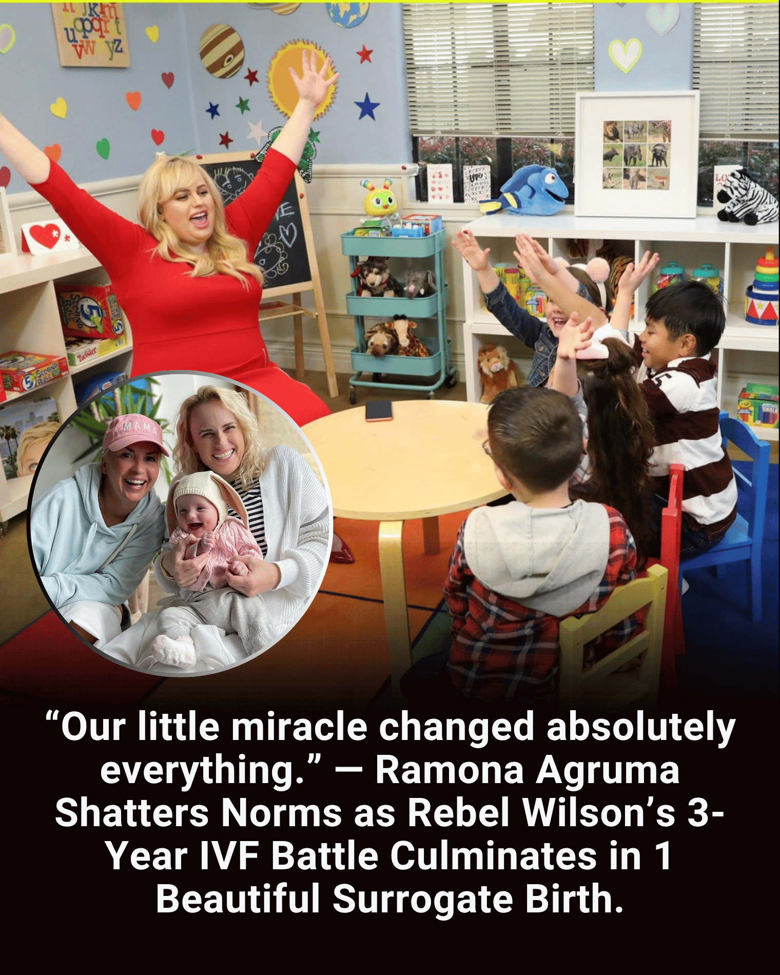 “Our little miracle changed absolutely everything.” — Ramona Agruma Shatters Norms as Rebel Wilson’s 3-Year IVF Battle Culminates in 1 Beautiful Surrogate Birth.