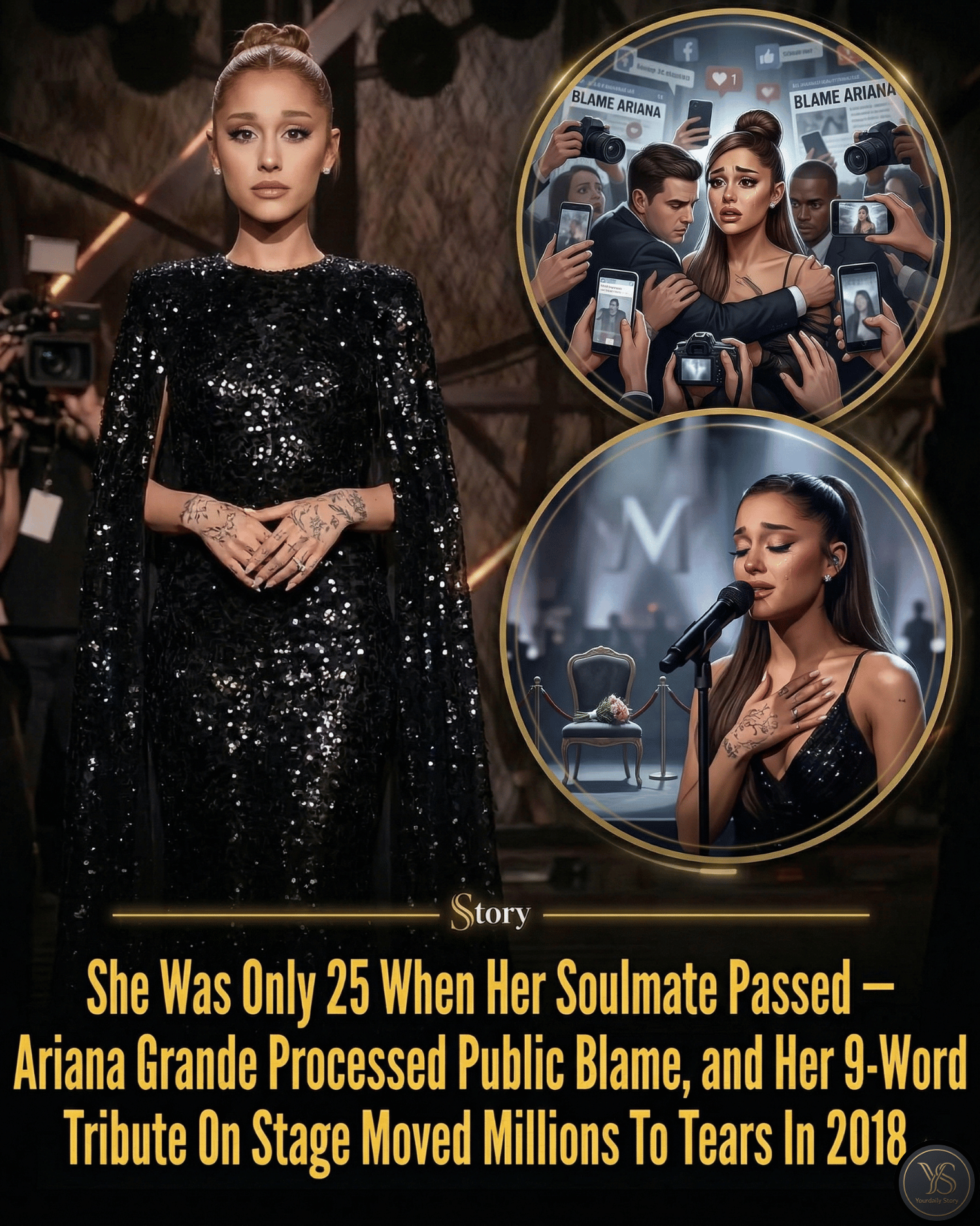 She Was Only 25 When Her Soulmate Passed — Ariana Grande Processed Public Blame, and Her 9-Word Tribute On Stage Moved Millions To Tears In 2018.