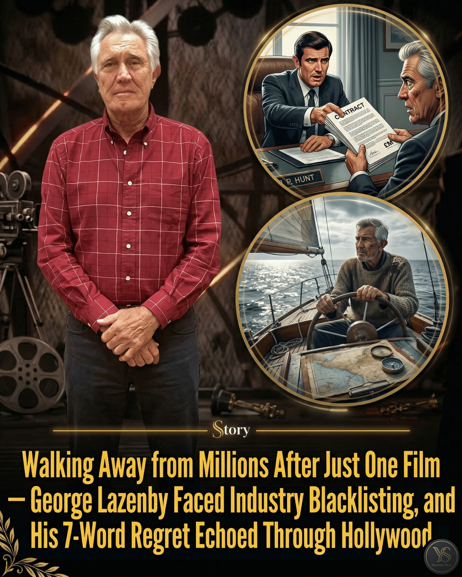 Walking Away from Millions After Just One Film — George Lazenby Faced Industry Blacklisting, and His 7-Word Regret Echoed Through Hollywood