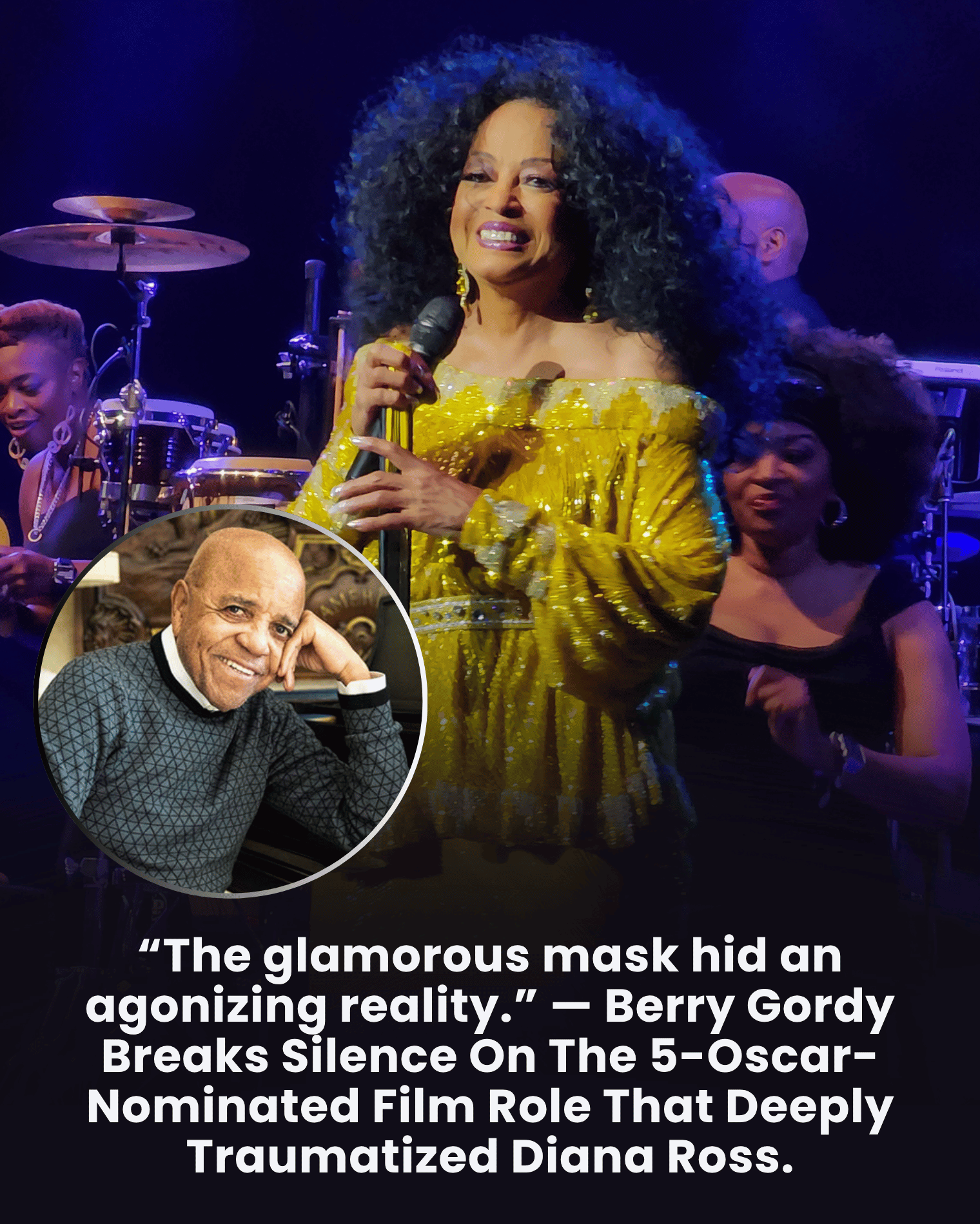 “The glamorous mask hid an agonizing reality.” — Berry Gordy Breaks Silence On The 5-Oscar-Nominated Film Role That Deeply Traumatized Diana Ross.