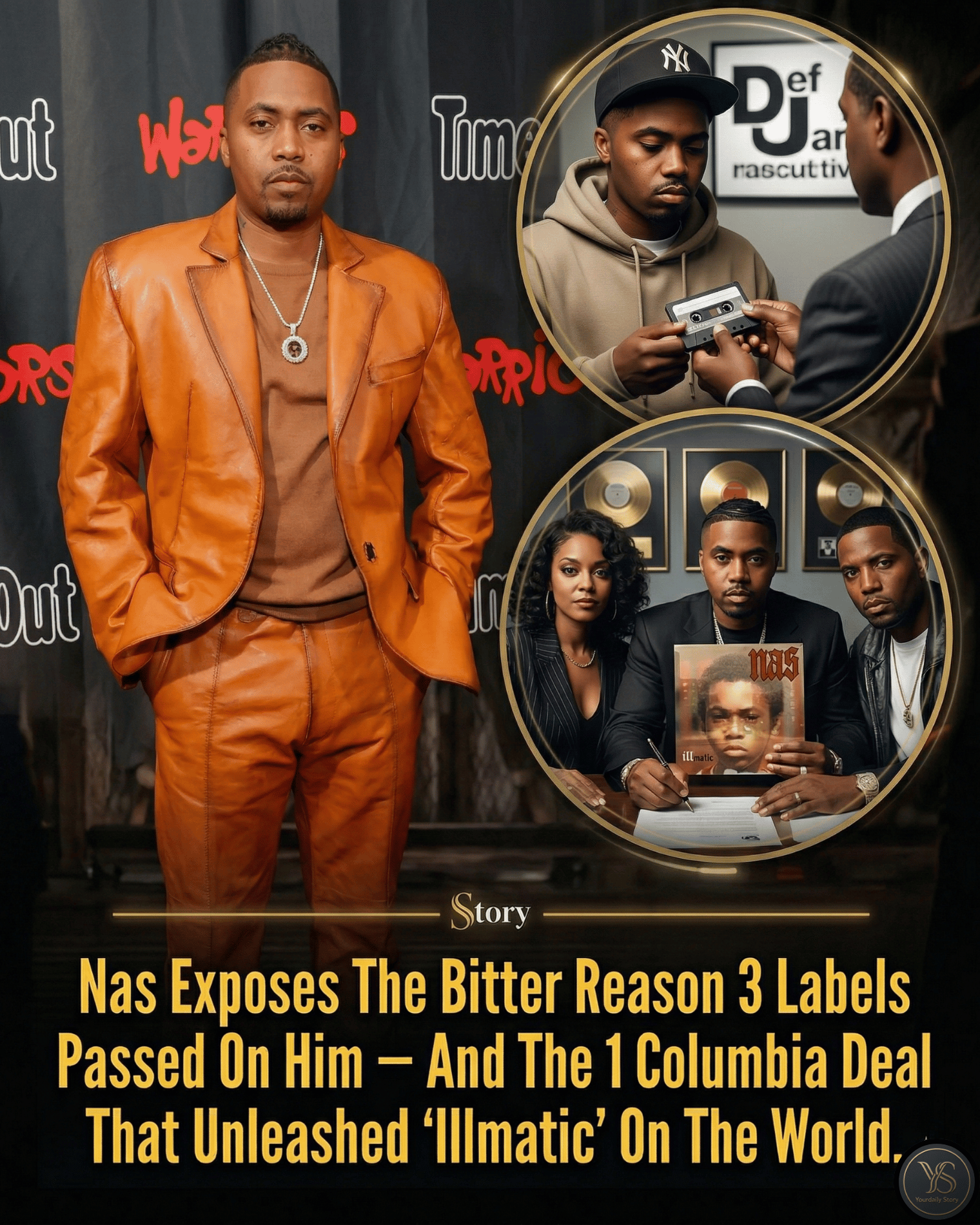 Nas Exposes The Bitter Reason 3 Labels Passed On Him — And The 1 Columbia Deal That Unleashed ‘Illmatic’ On The World.