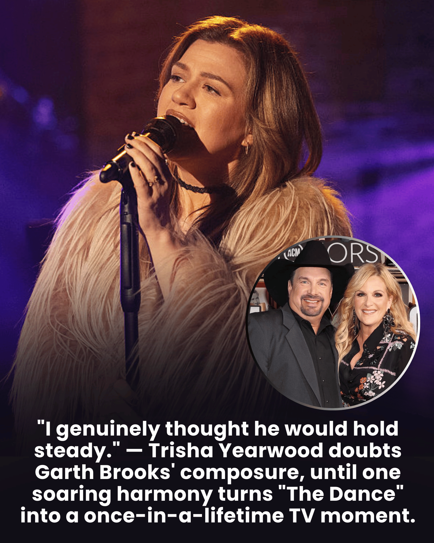 “I genuinely thought he would hold steady.” — Trisha Yearwood doubts Garth Brooks’ composure, until one soaring harmony turns “The Dance” into a once-in-a-lifetime TV moment.