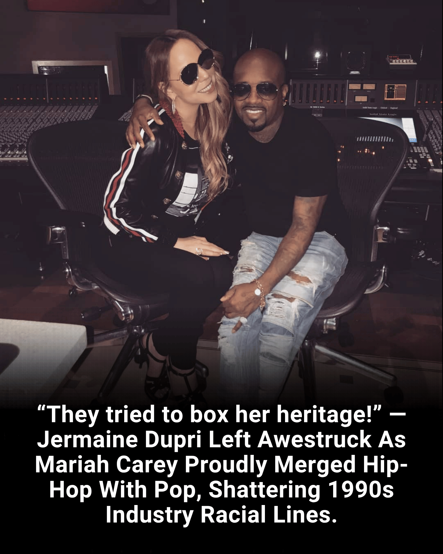 “They tried to box her heritage!” — Jermaine Dupri Left Awestruck As Mariah Carey Proudly Merged Hip-Hop With Pop, Shattering 1990s Industry Racial Lines.