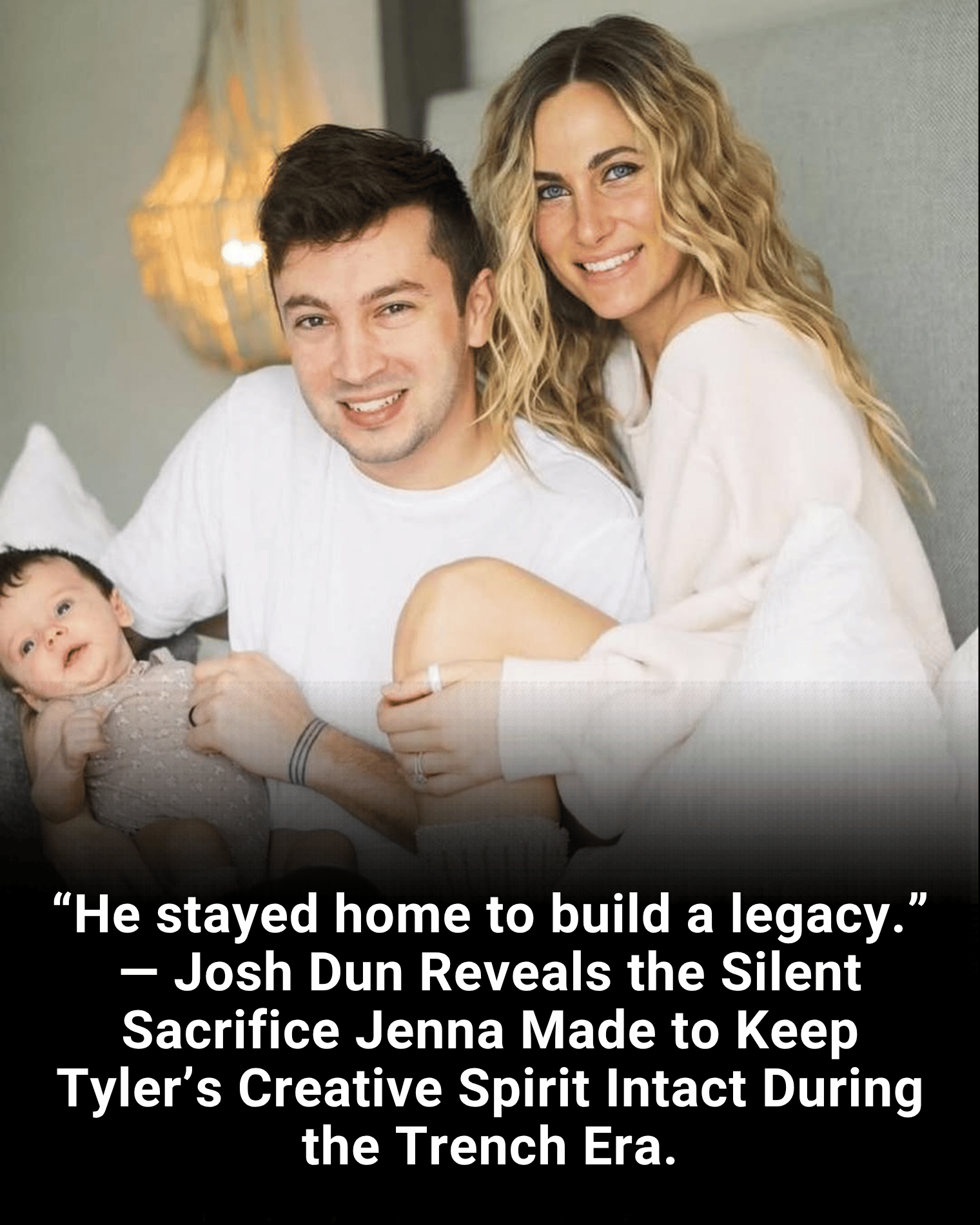 “He stayed home to build a legacy.” — Josh Dun Reveals the Silent Sacrifice Jenna Made to Keep Tyler’s Creative Spirit Intact During the Trench Era.