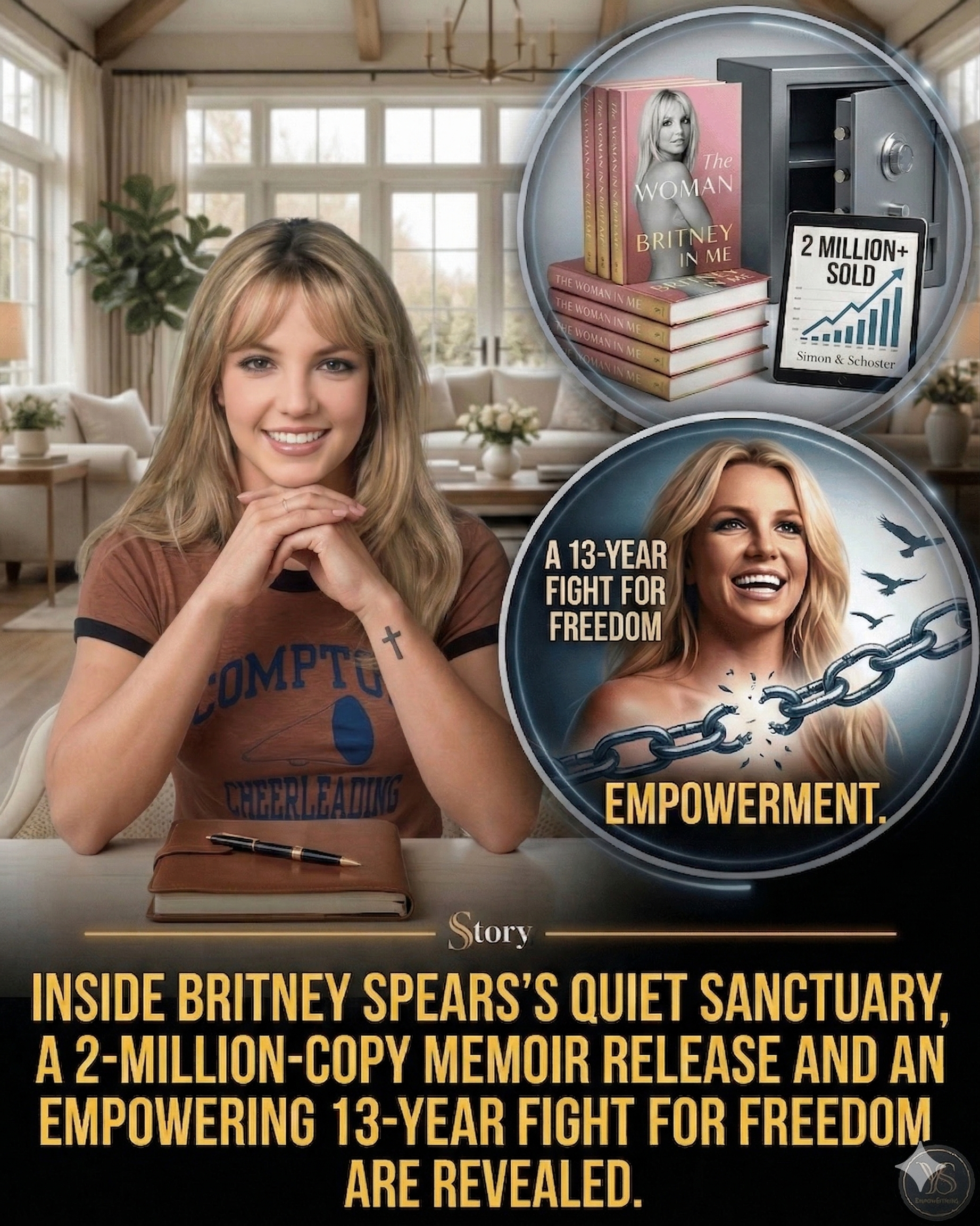 Inside Britney Spears’s quiet sanctuary, a 2-million-copy memoir release and an empowering 13-year fight for freedom are revealed.