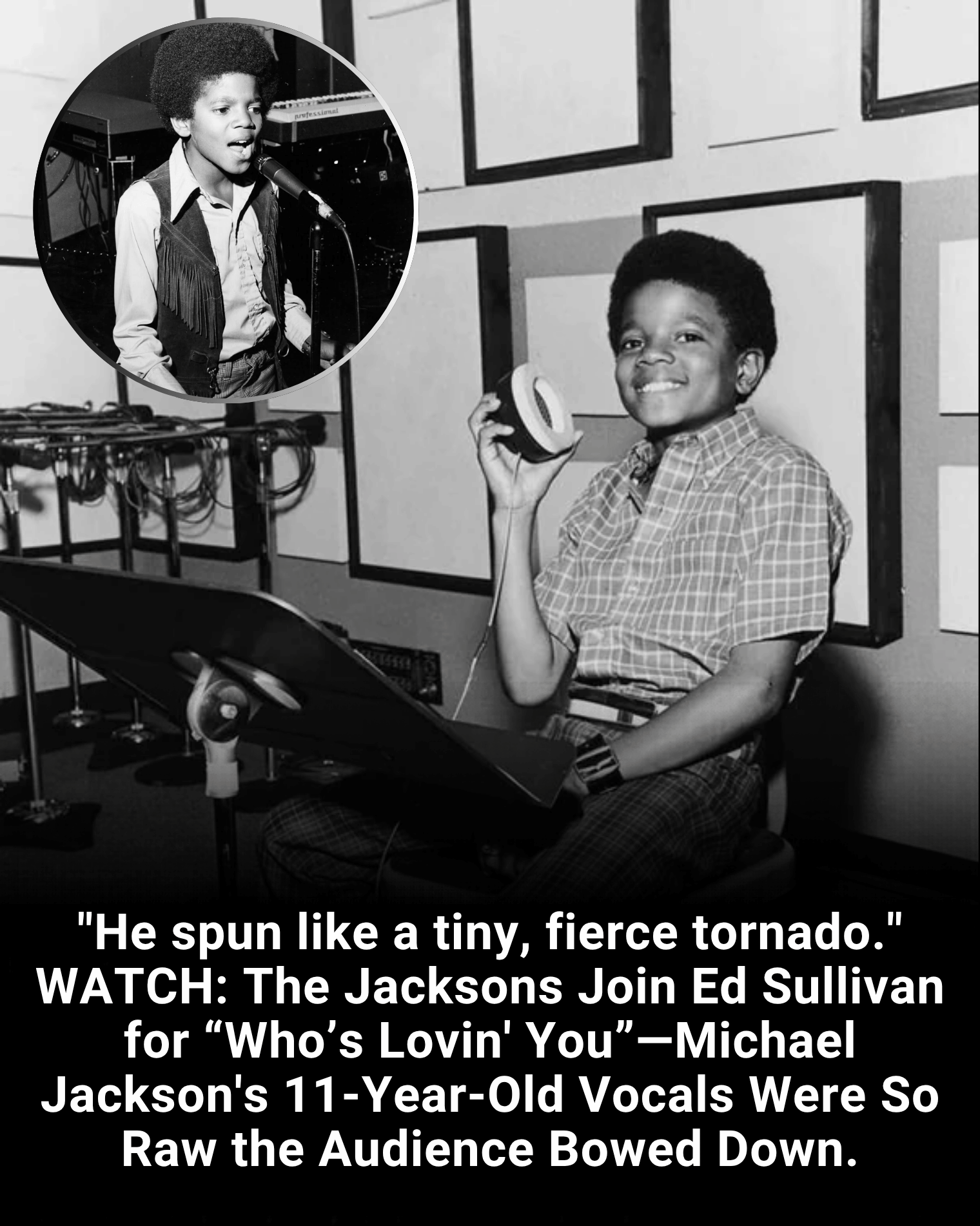 “He spun like a tiny, fierce tornado.” WATCH: The Jacksons Join Ed Sullivan for “Who’s Lovin’ You”—Michael Jackson’s 11-Year-Old Vocals Were So Raw the Audience Bowed Down.