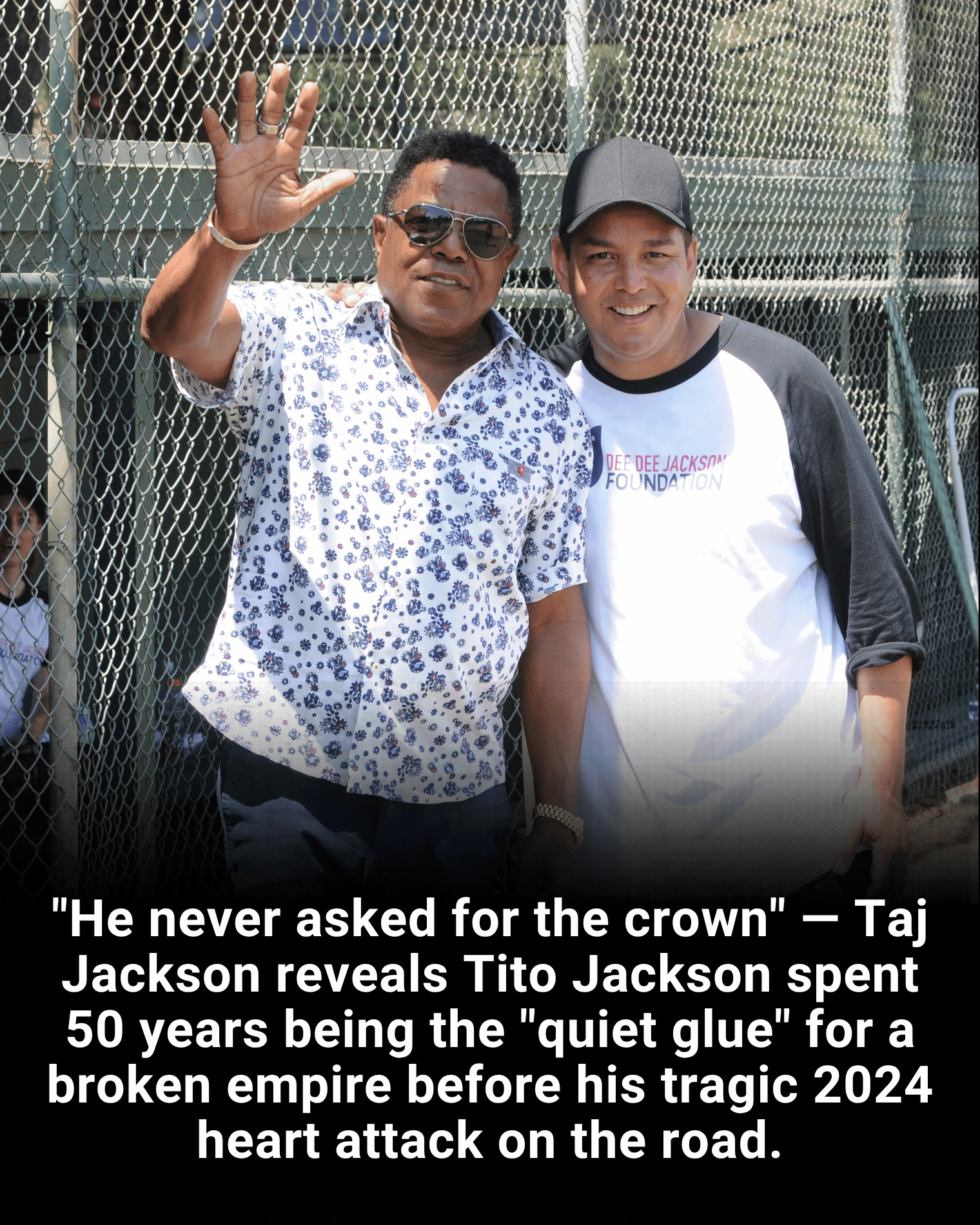 “He never asked for the crown” — Taj Jackson reveals Tito Jackson spent 50 years being the “quiet glue” for a broken empire before his tragic 2024 heart attack on the road.