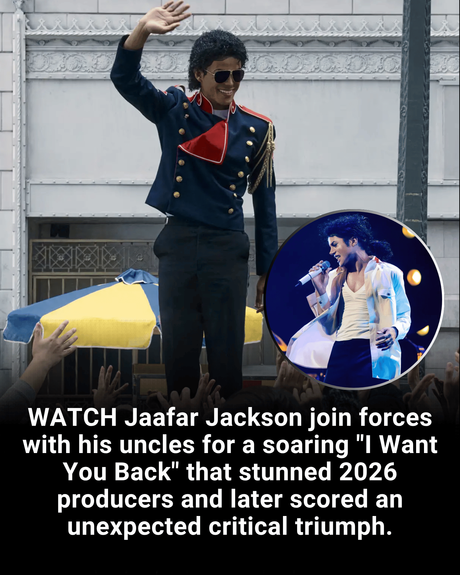 WATCH Jaafar Jackson join forces with his uncles for a soaring “I Want You Back” that stunned 2026 producers and later scored an unexpected critical triumph.