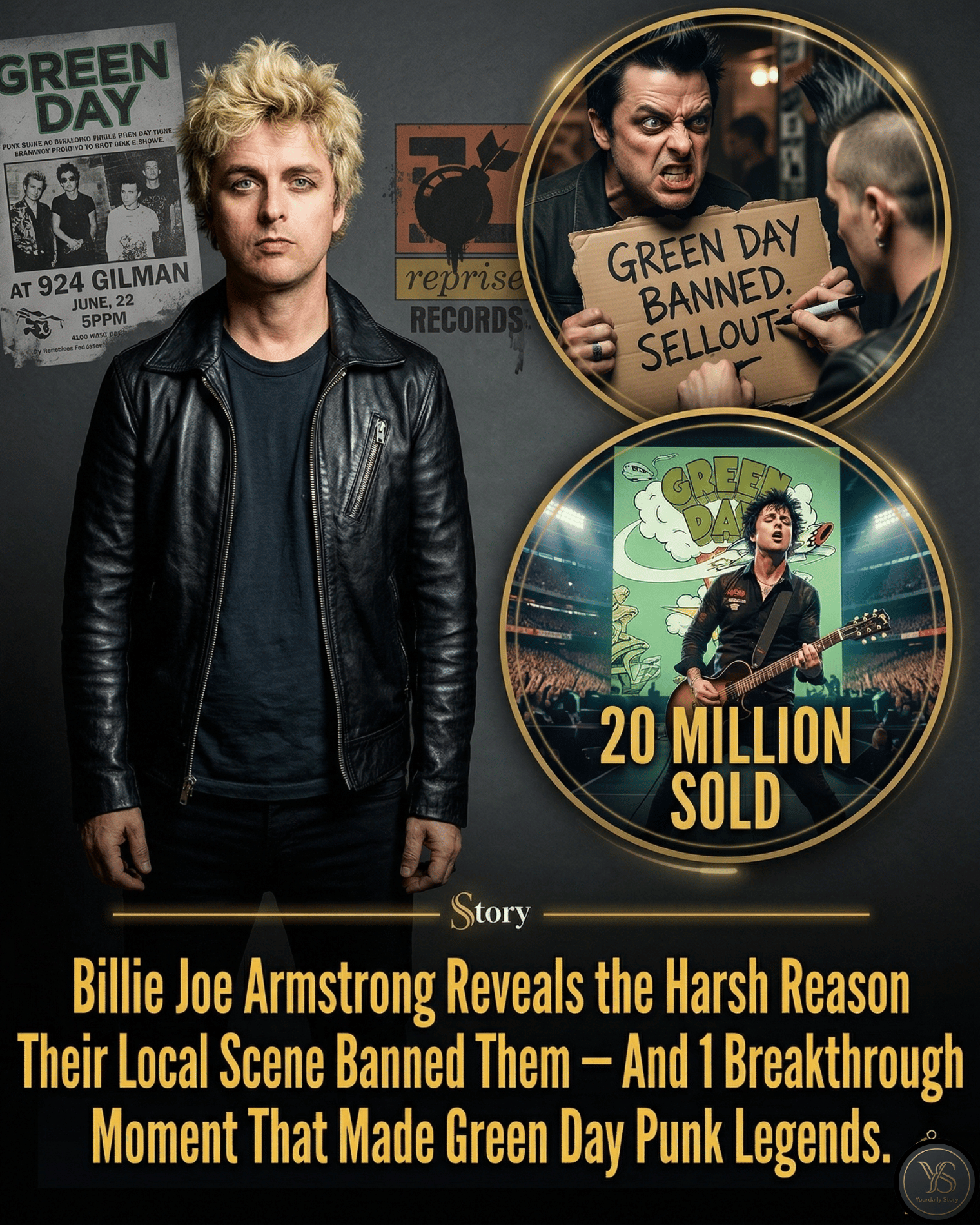 Billie Joe Armstrong Reveals the Harsh Reason Their Local Scene Banned Them — And 1 Breakthrough Moment That Made Green Day Punk Legends.