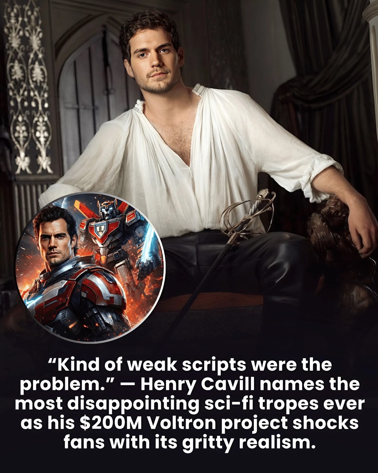 “Kind of weak scripts were the problem.” — Henry Cavill names the most disappointing sci-fi tropes ever as his $200M Voltron project shocks fans with its gritty realism.