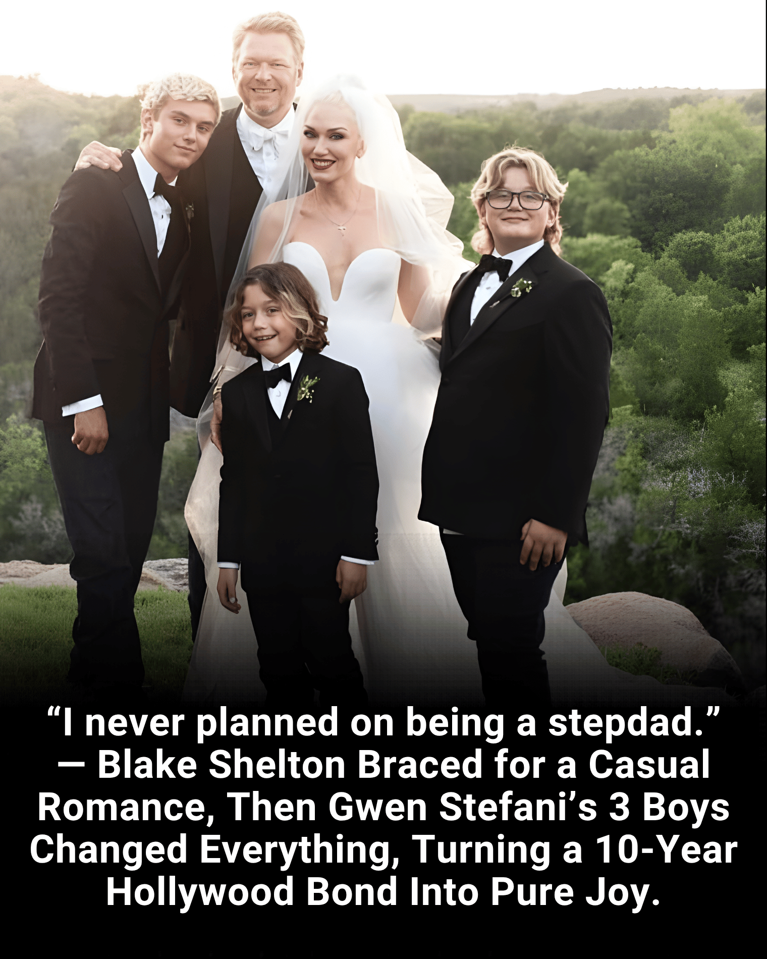 “I never planned on being a stepdad.” — Blake Shelton Braced for a Casual Romance, Then Gwen Stefani’s 3 Boys Changed Everything, Turning a 10-Year Hollywood Bond Into Pure Joy.