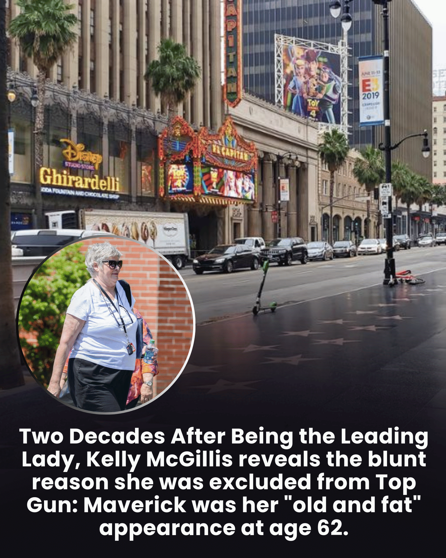 Two Decades After Being the Leading Lady, Kelly McGillis reveals the blunt reason she was excluded from Top Gun: Maverick was her “old and fat” appearance at age 62.