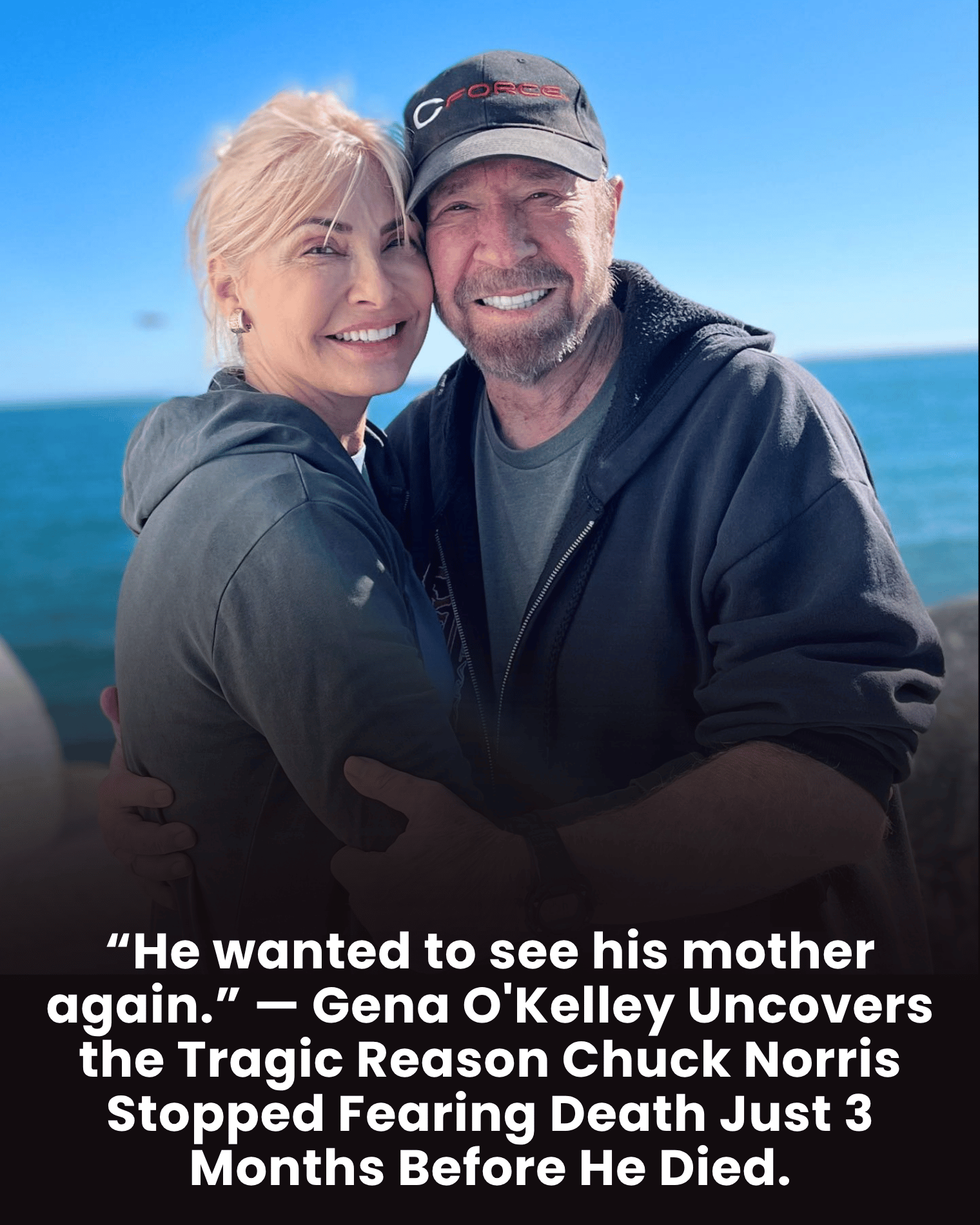 “He wanted to see his mother again.” — Gena O’Kelley Uncovers the Tragic Reason Chuck Norris Stopped Fearing Death Just 3 Months Before He Died.
