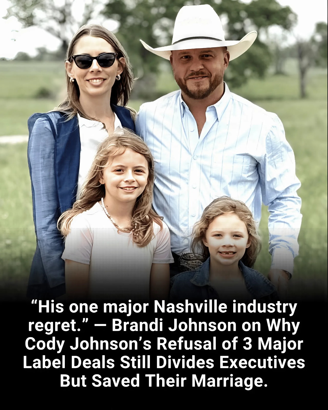 “His one major Nashville industry regret.” — Brandi Johnson on Why Cody Johnson’s Refusal of 3 Major Label Deals Still Divides Executives But Saved Their Marriage.