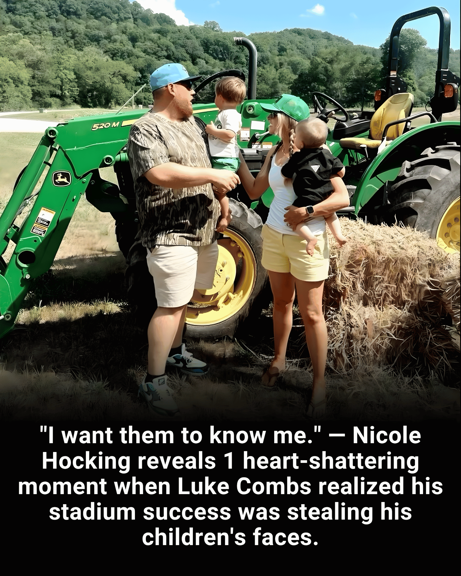 “I want them to know me.” — Nicole Hocking reveals 1 heart-shattering moment when Luke Combs realized his stadium success was stealing his children’s faces.
