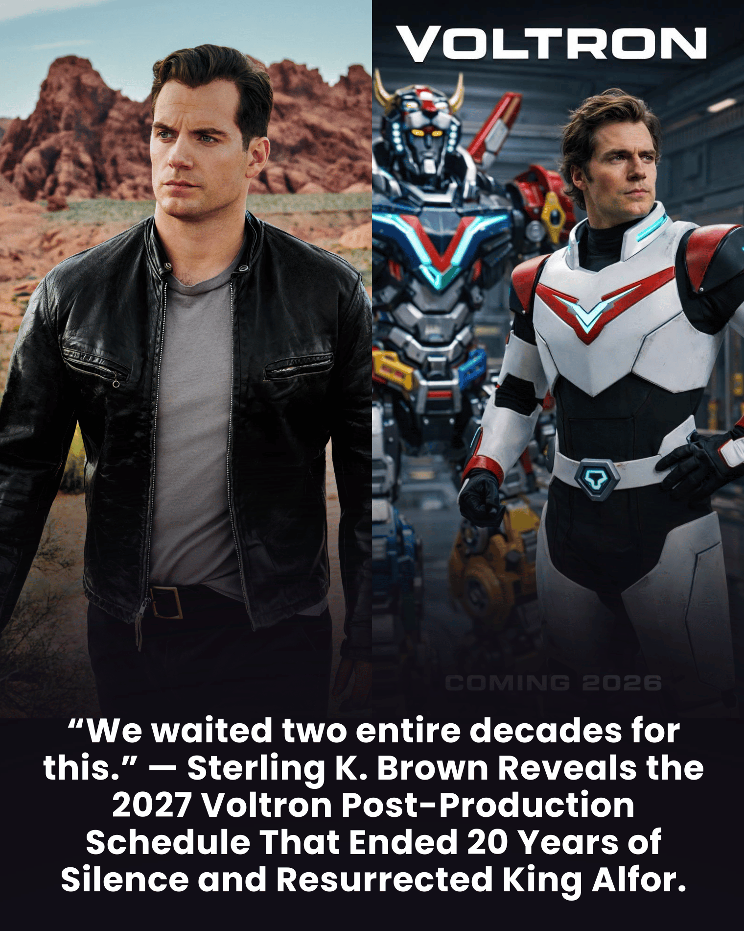 “We waited two entire decades for this.” — Sterling K. Brown Reveals the 2027 Voltron Post-Production Schedule That Ended 20 Years of Silence and Resurrected King Alfor.