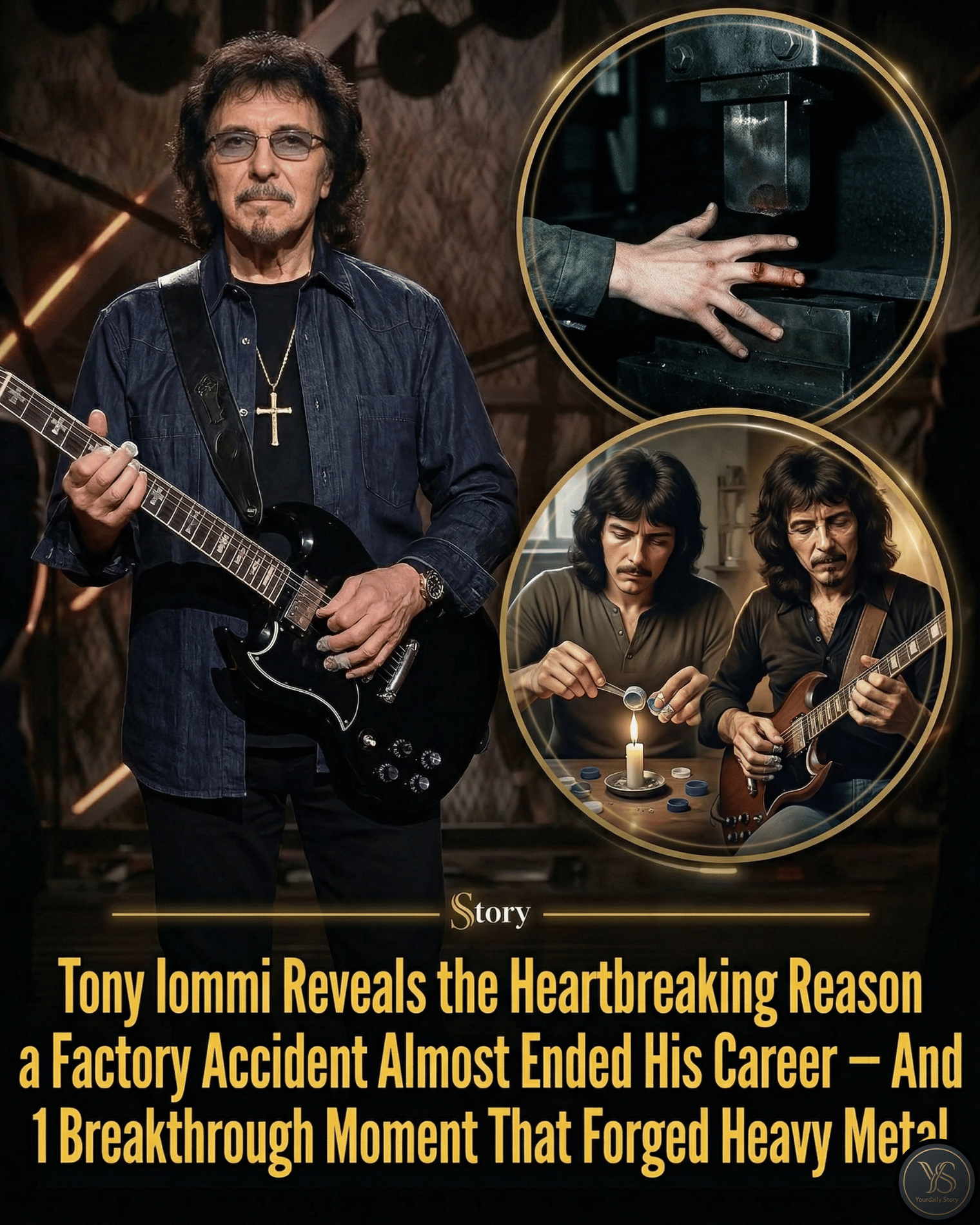 Tony Iommi Reveals the Heartbreaking Reason a Factory Accident Almost Ended His Career — And 1 Breakthrough Moment That Forged Heavy Metal.