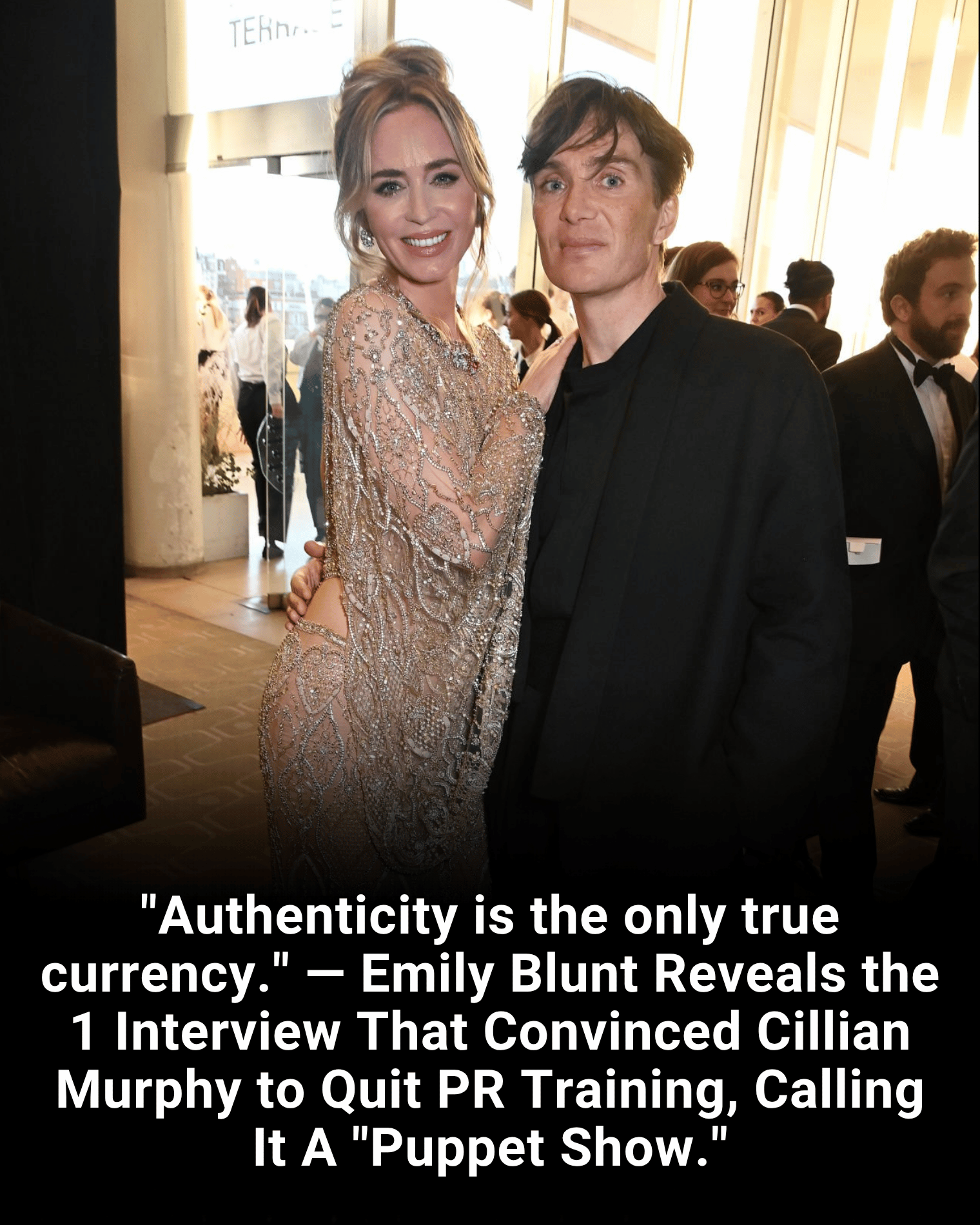 “Authenticity is the only true currency.” — Emily Blunt Reveals the 1 Interview That Convinced Cillian Murphy to Quit PR Training, Calling It A “Puppet Show.”