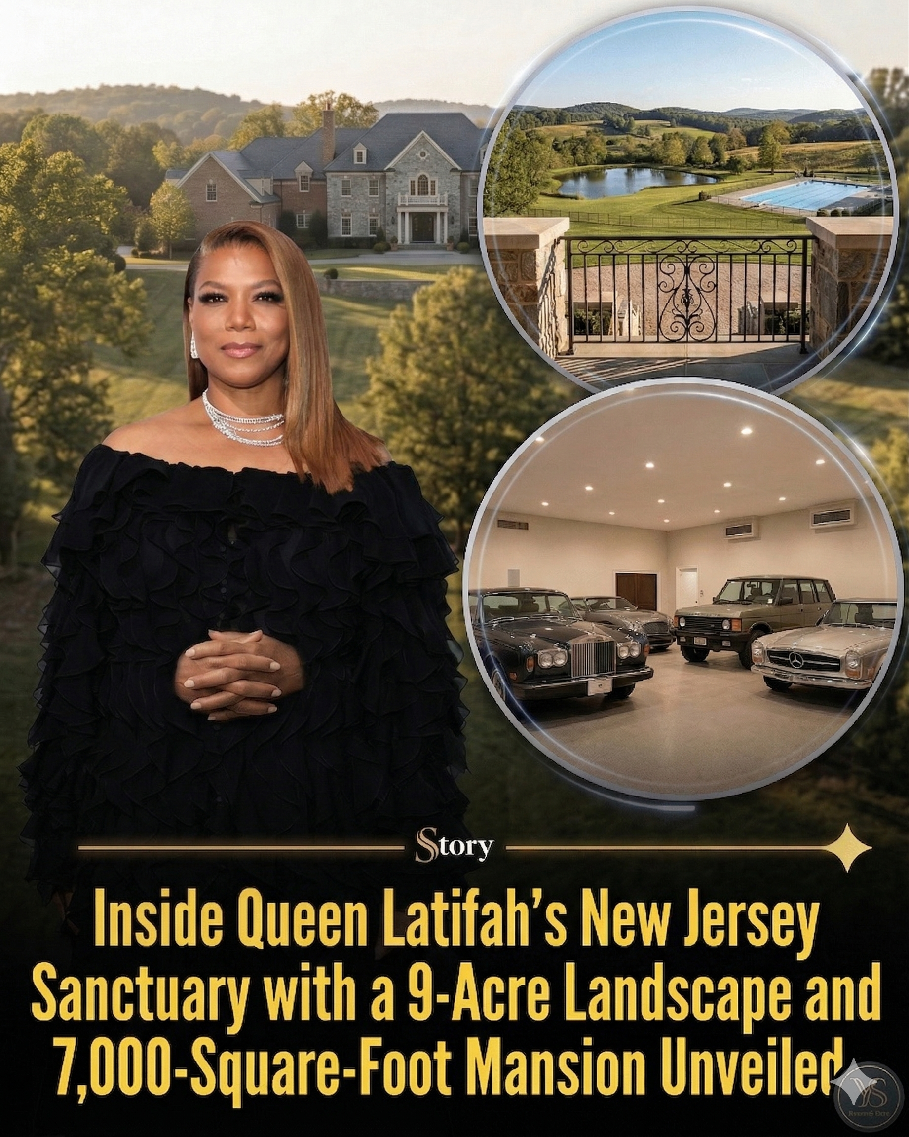 Inside Queen Latifah’s New Jersey Sanctuary with a 9-Acre Landscape and a 7,000-Square-Foot Mansion Unveiled.