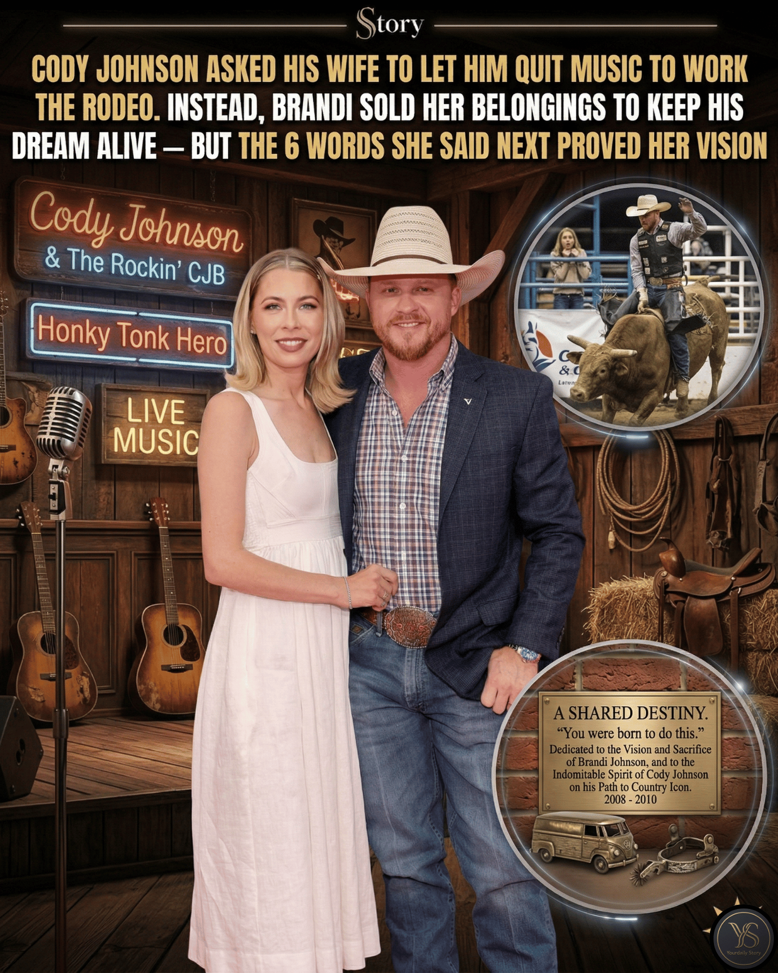 Cody Johnson Asked His Wife To Let Him Quit Music To Work The Rodeo. Instead, Brandi Sold Her Belongings To Keep His Dream Alive — But The 6 Words She Said Next Proved Her Vision