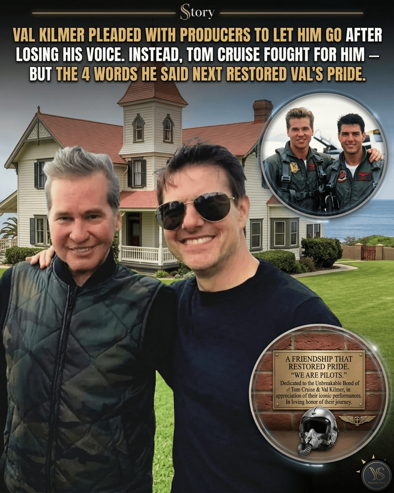 Val Kilmer Pleaded With Producers To Let Him Go After Losing His Voice. Instead, Tom Cruise Fought For Him — But The 4 Words He Said Next Restored Val’s Pride.