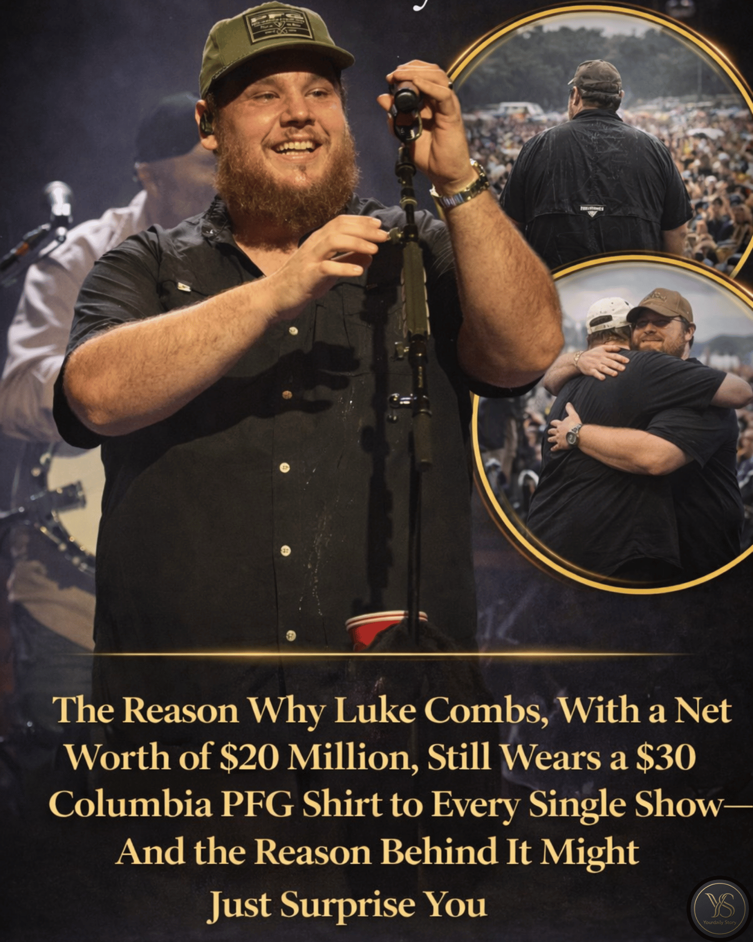 The Reason Why Luke Combs, With a Net Worth of $20 Million, Still Wears a $30 Columbia PFG Shirt to Every Single Show—And the Reason Behind It Might Just Surprise You