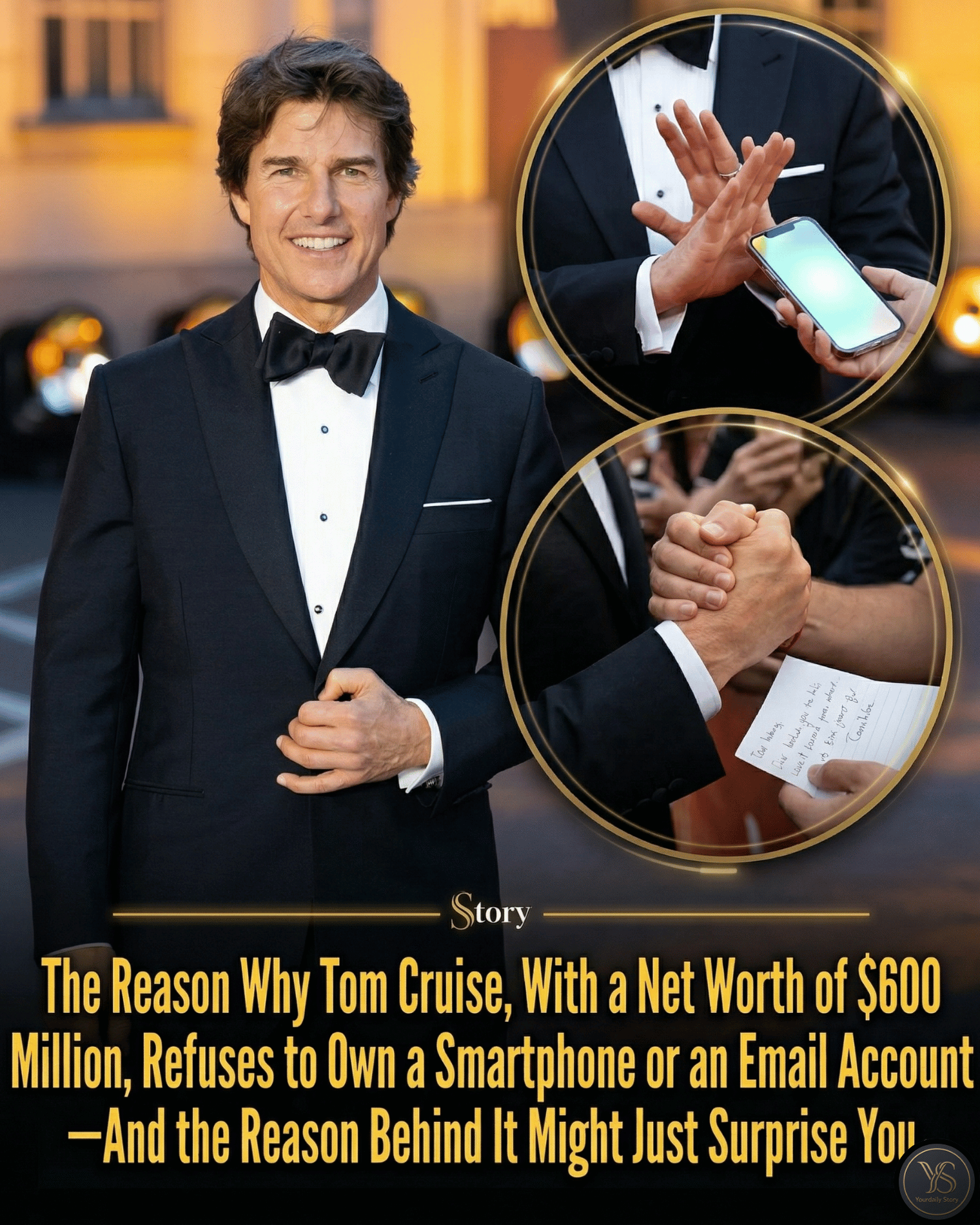 The Reason Why Tom Cruise, With a Net Worth of $600 Million, Refuses to Own a Smartphone or an Email Account—And the Reason Behind It Might Just Surprise You