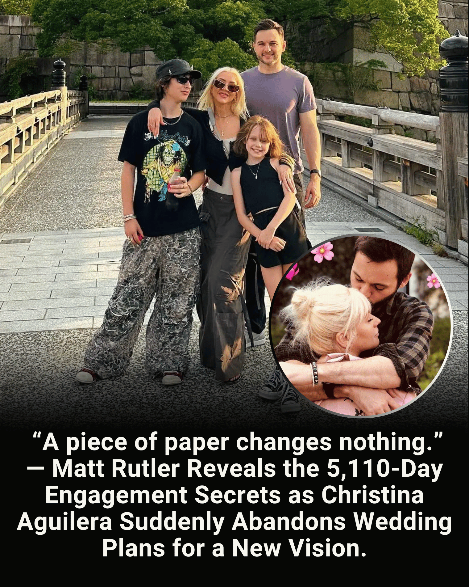 “A piece of paper changes nothing.” — Matt Rutler Reveals the 5,110-Day Engagement Secrets as Christina Aguilera Suddenly Abandons Wedding Plans for a New Vision.