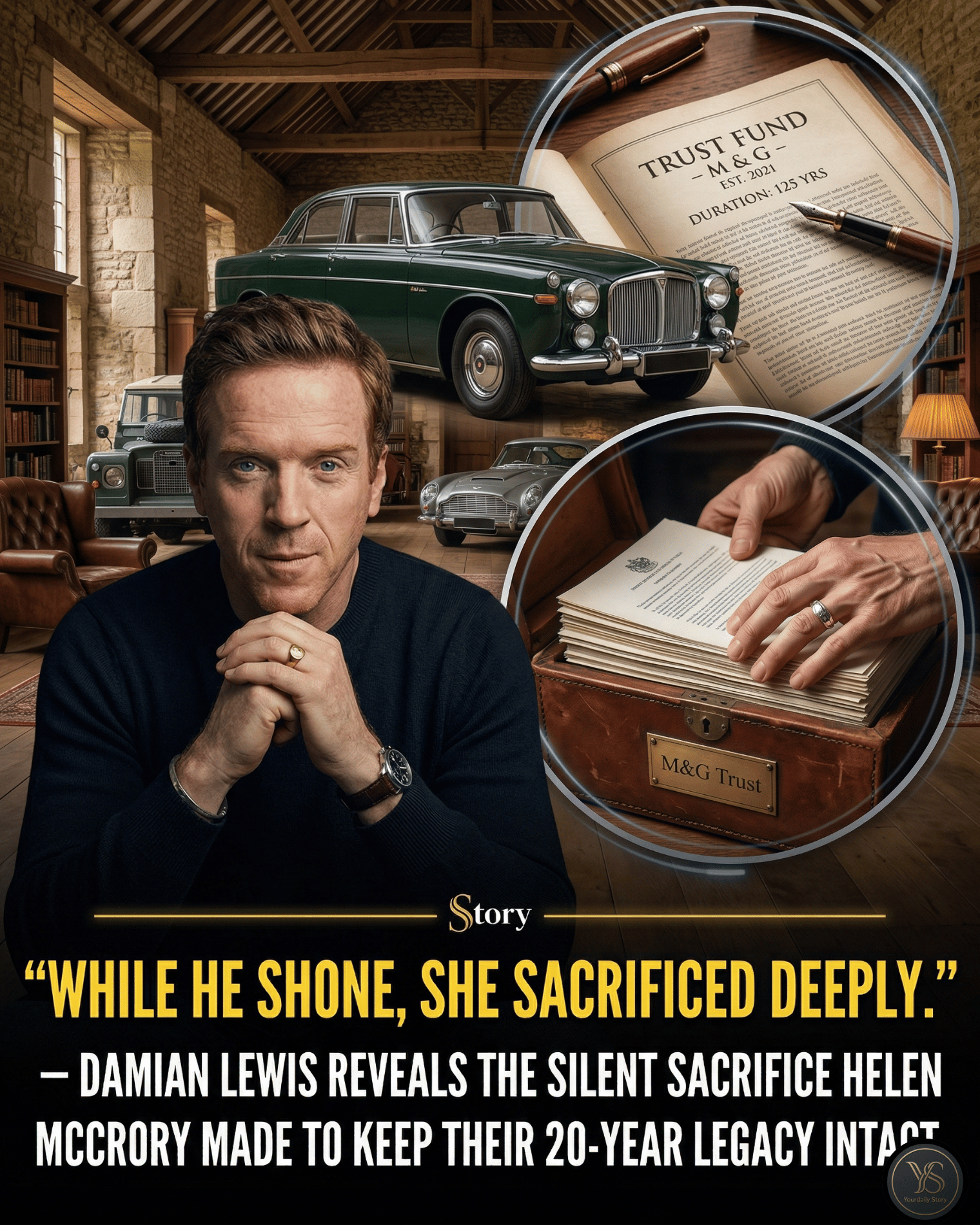 “While He Shone, She Sacrificed Deeply.” — Damian Lewis Reveals the Silent Sacrifice Helen McCrory Made to Keep Their 20-Year Legacy Intact.