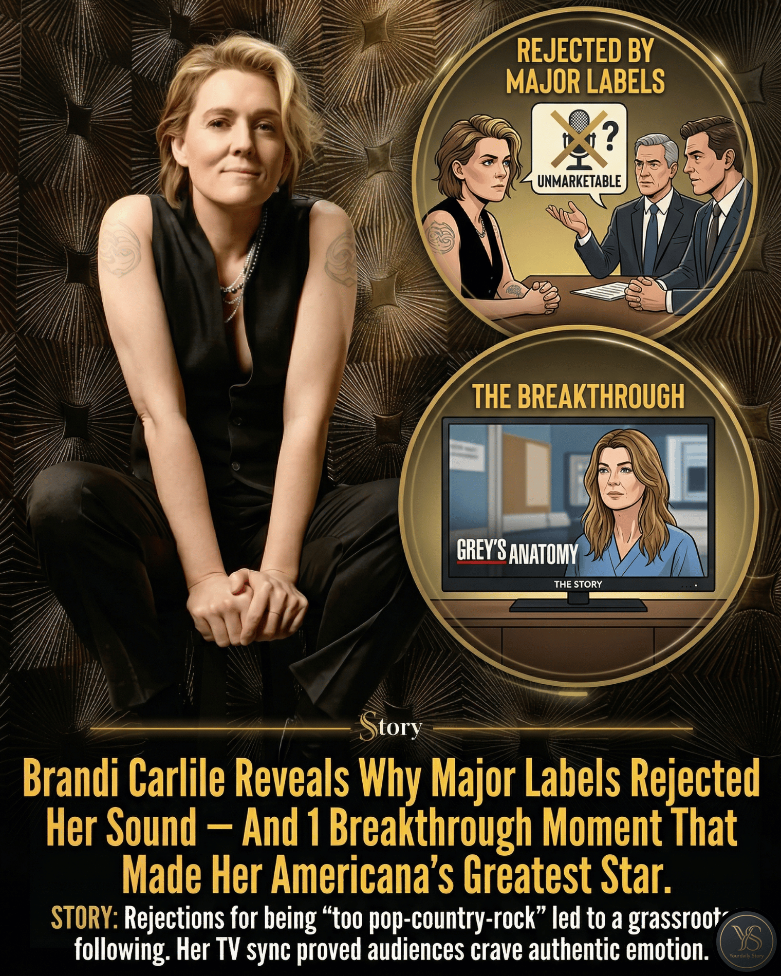 Brandi Carlile Reveals Why Major Labels Rejected Her Sound — And 1 Breakthrough Moment That Made Her Americana’s Greatest Star.